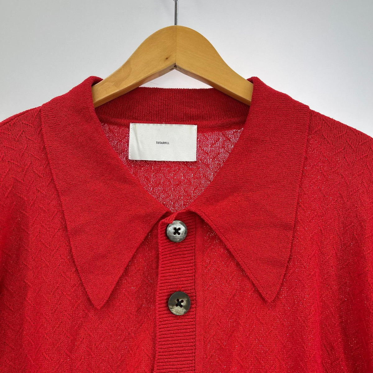 カーディガン 25SS/GIMA BOUCLE KNIT SWEATER/レッド 1 レッド