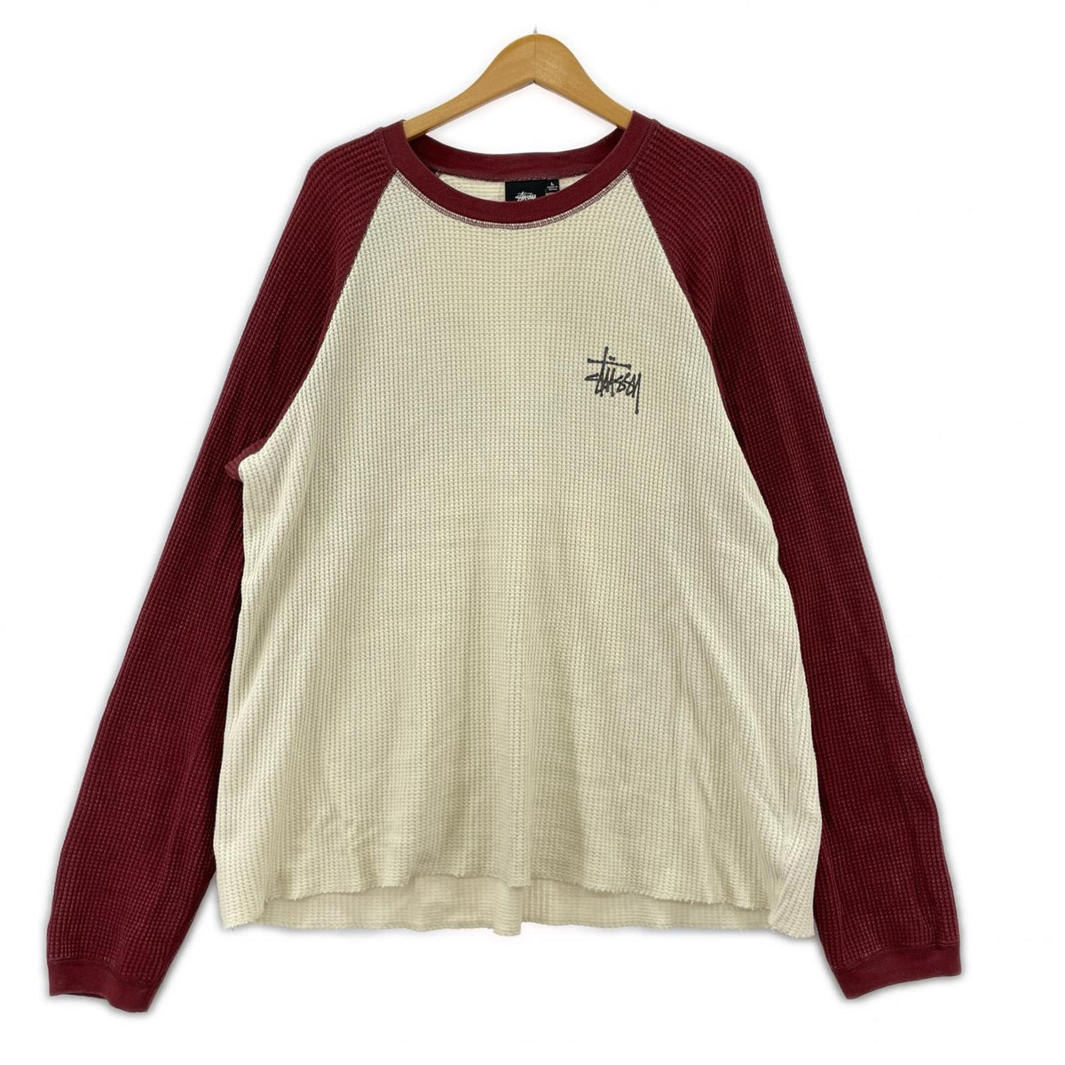 長袖Tシャツ 25SS THERMAL 2 TONE 赤白 (L) L