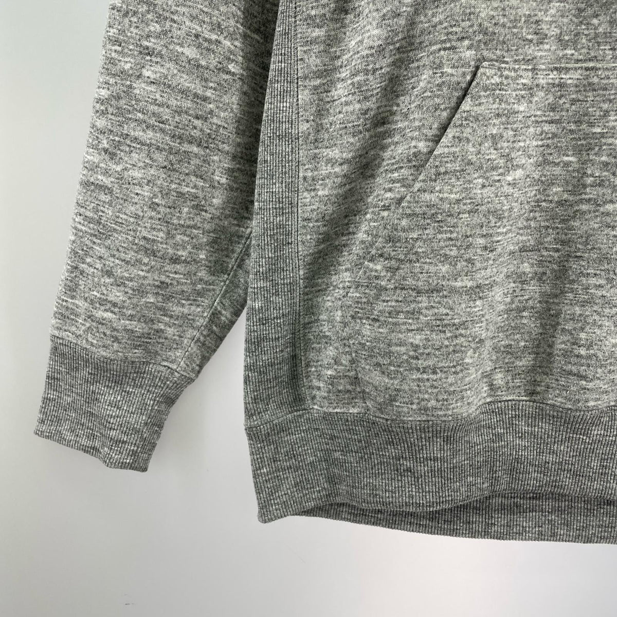 パーカー バックスクエアロゴ パーカー 霜降り グレー M M グレー