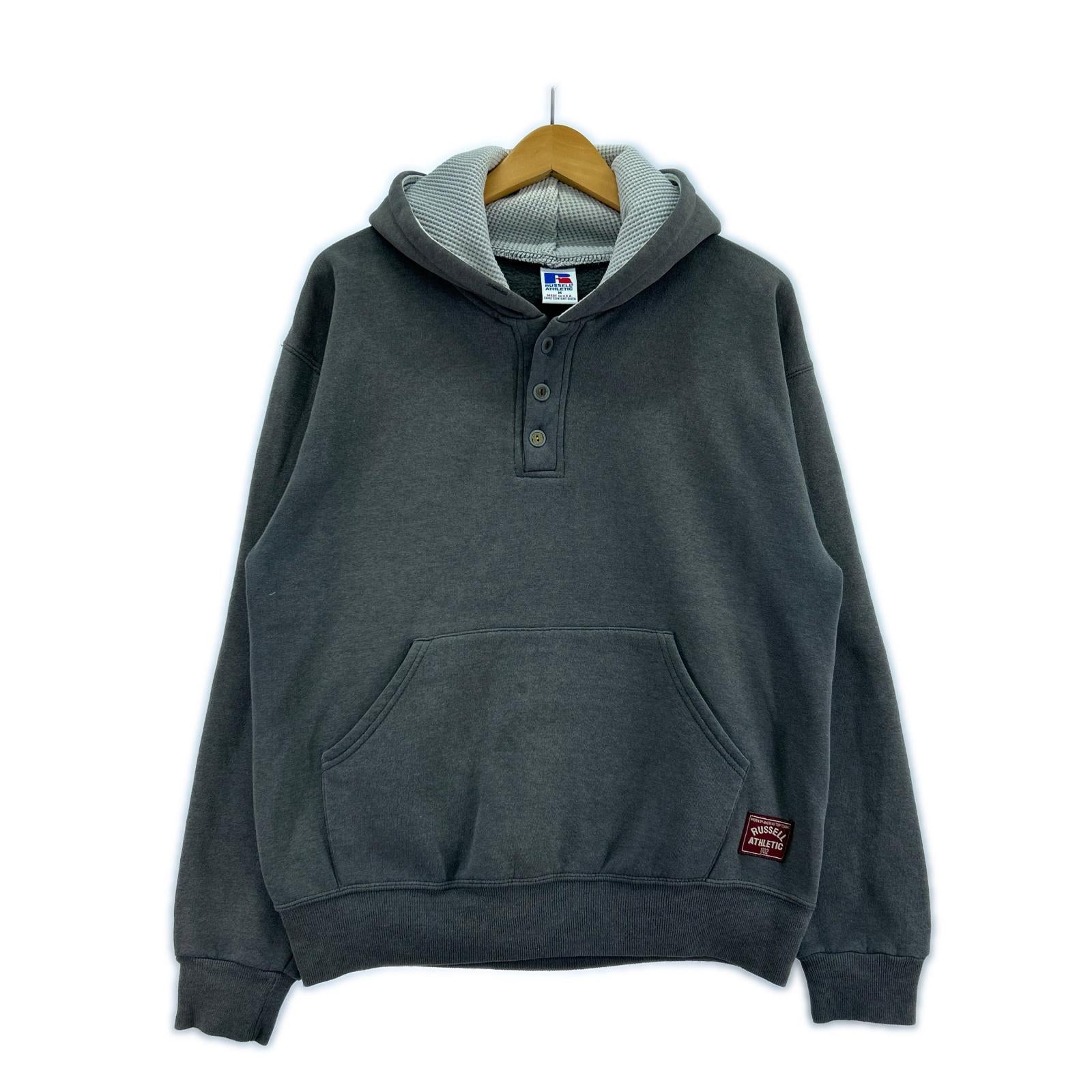 パーカー RUSSELL ATHLETIC バックプリント M グレー