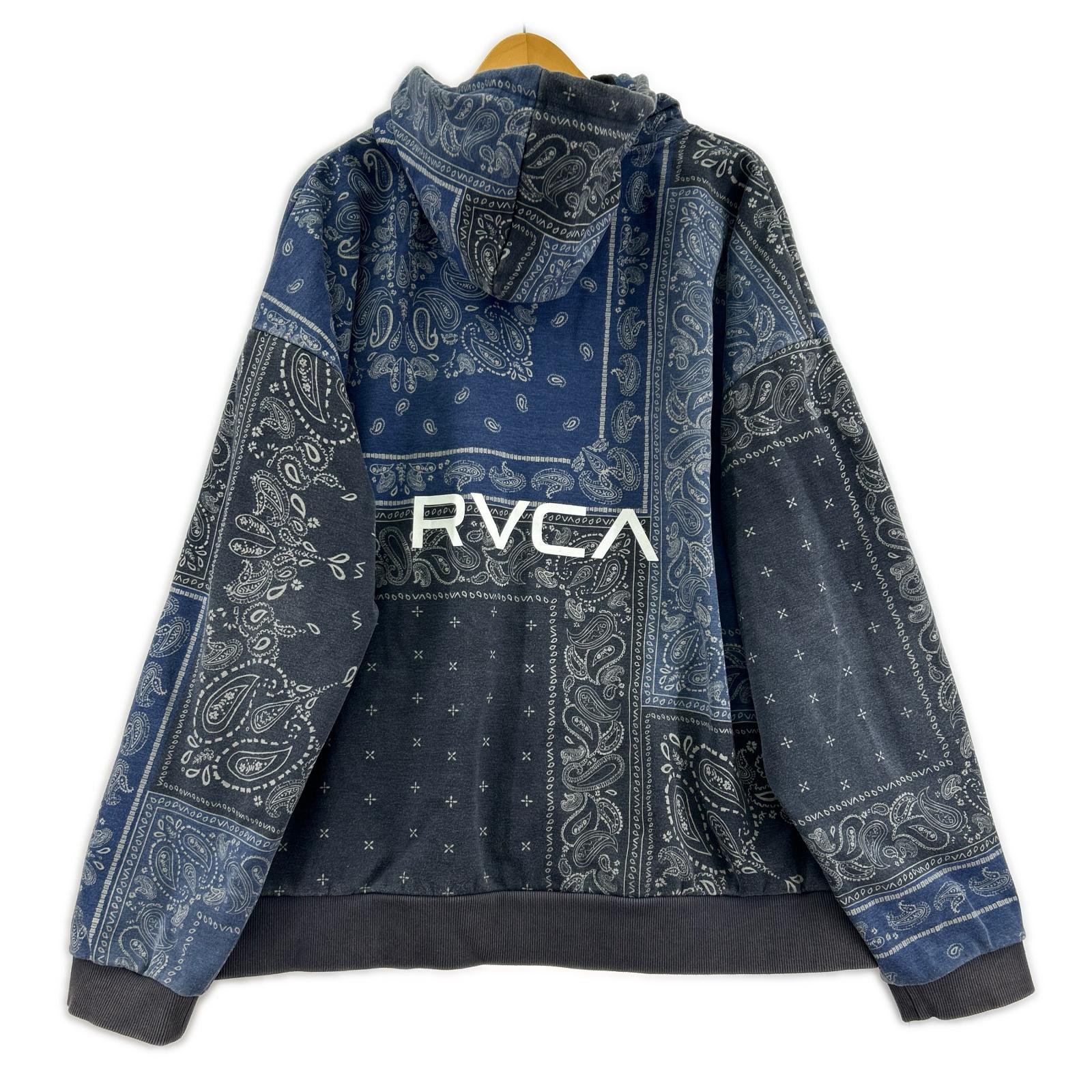 ジャケット RVCA ジャケット ペイズリー柄 NV L ネイビー