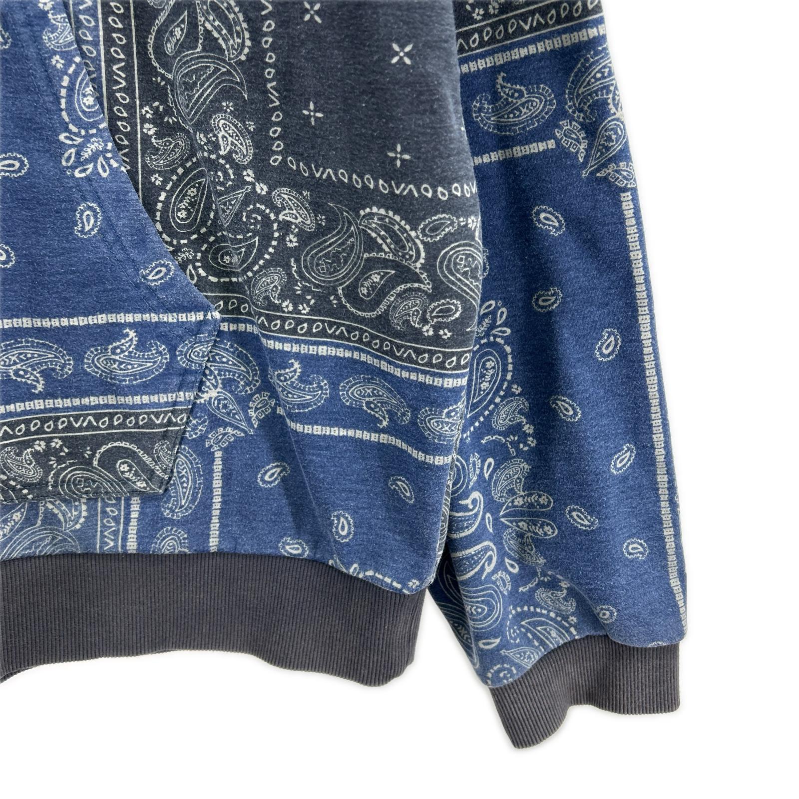 ジャケット RVCA ジャケット ペイズリー柄 NV L ネイビー