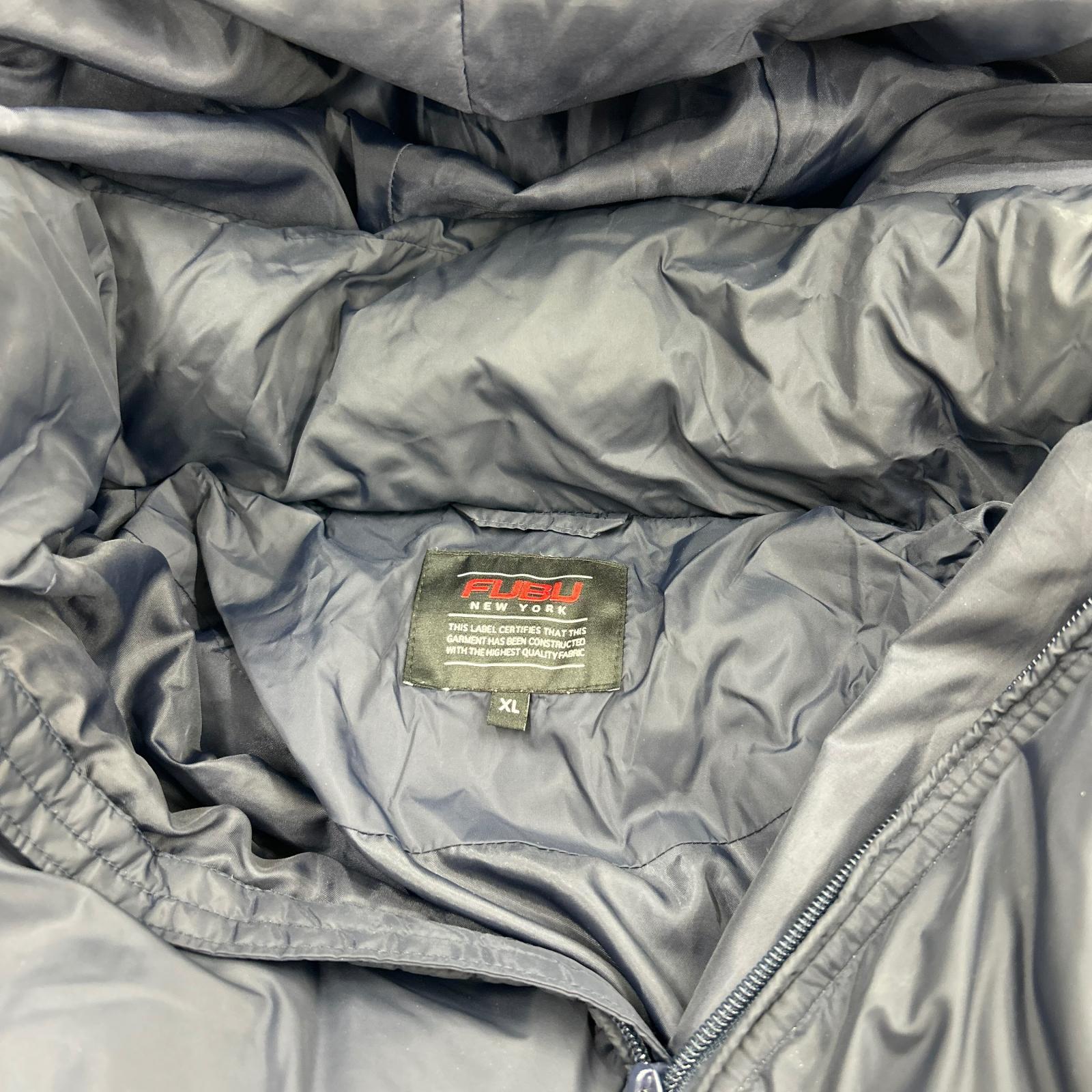 ジャケット FUBU フード付中綿ジャケットNV ネイビー