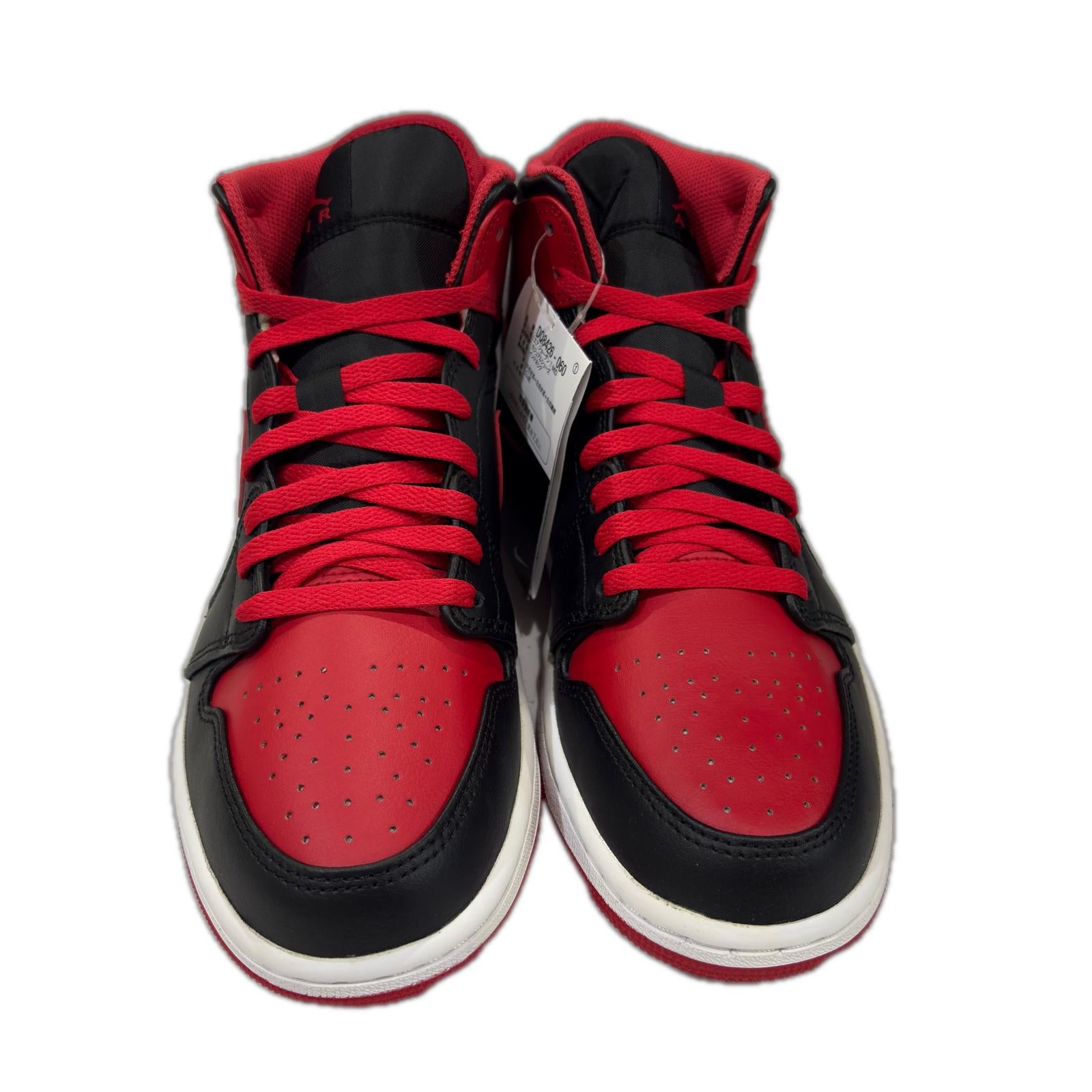 スニーカー Air Jordan 1 Mid Bred Toe 27cm (US9 UK8 1/2 EU44)