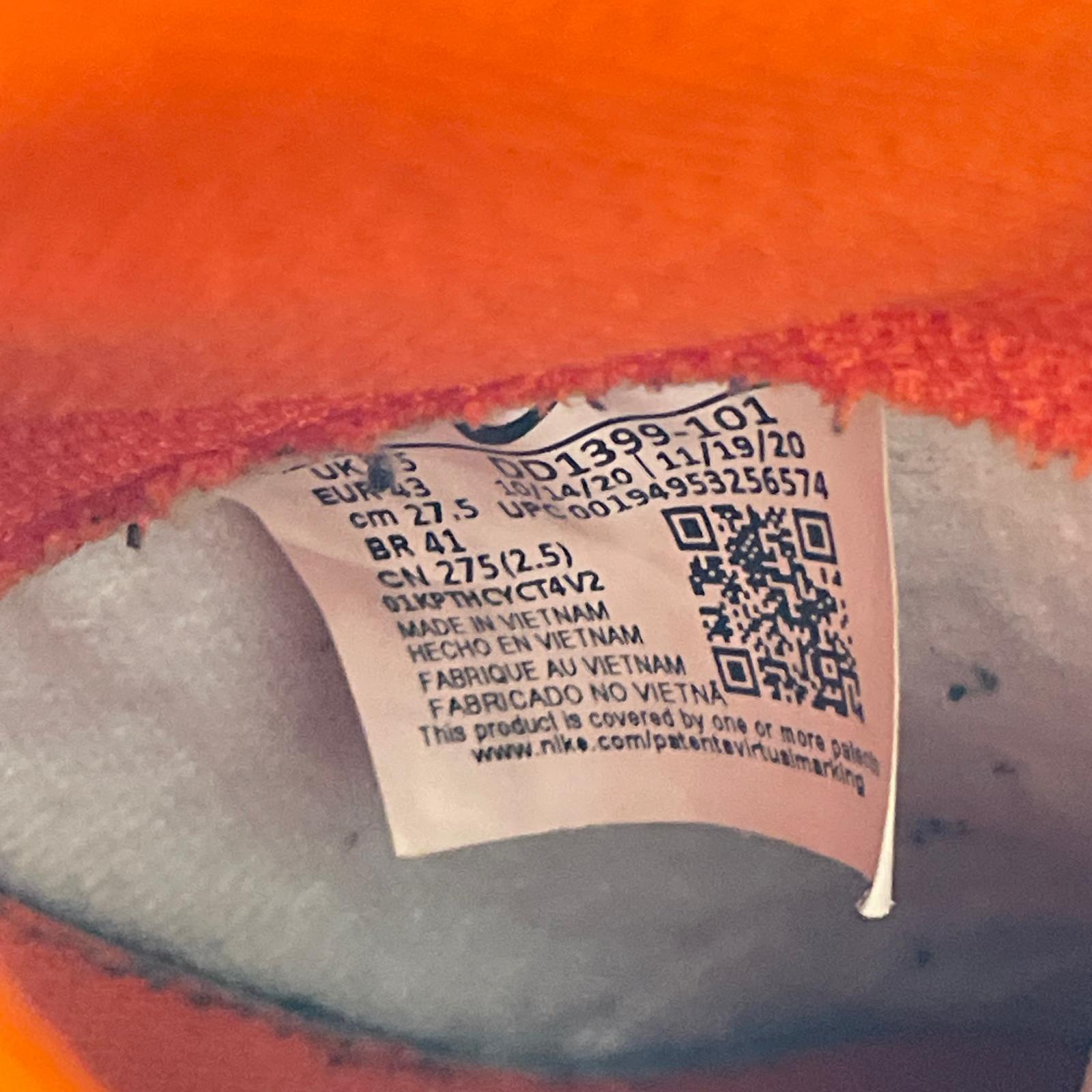 スニーカー DD1399-101 Dunk High Orange Blaze 27.5cm (US9 1/2 UK9 EU45)