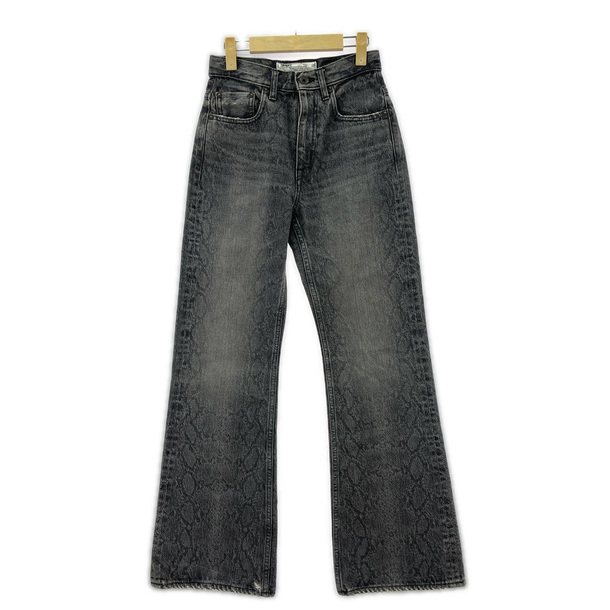 デニムパンツ DAIRIKU 23AW Python Flare Denim Pants パイソンデニム 25 ブラック 25 ブラック
