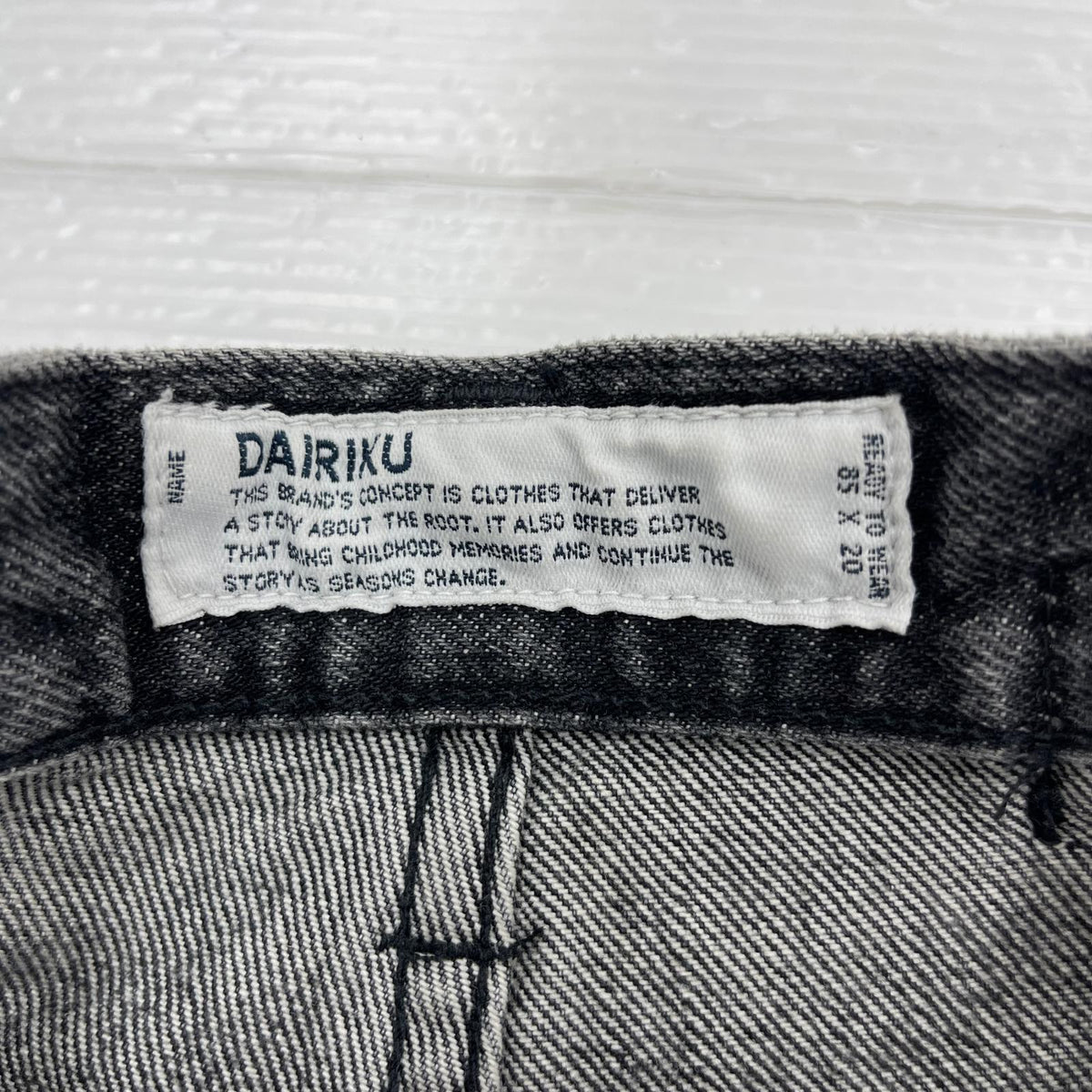 デニムパンツ DAIRIKU 23AW Python Flare Denim Pants パイソンデニム 25 ブラック 25 ブラック