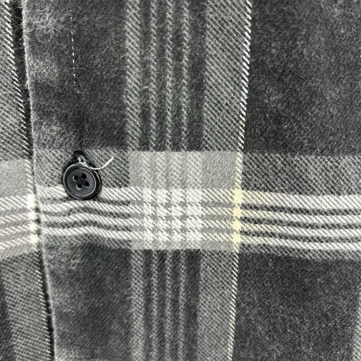 ジャケット Faux Fur Collar Flannel Shirt S S ブラック