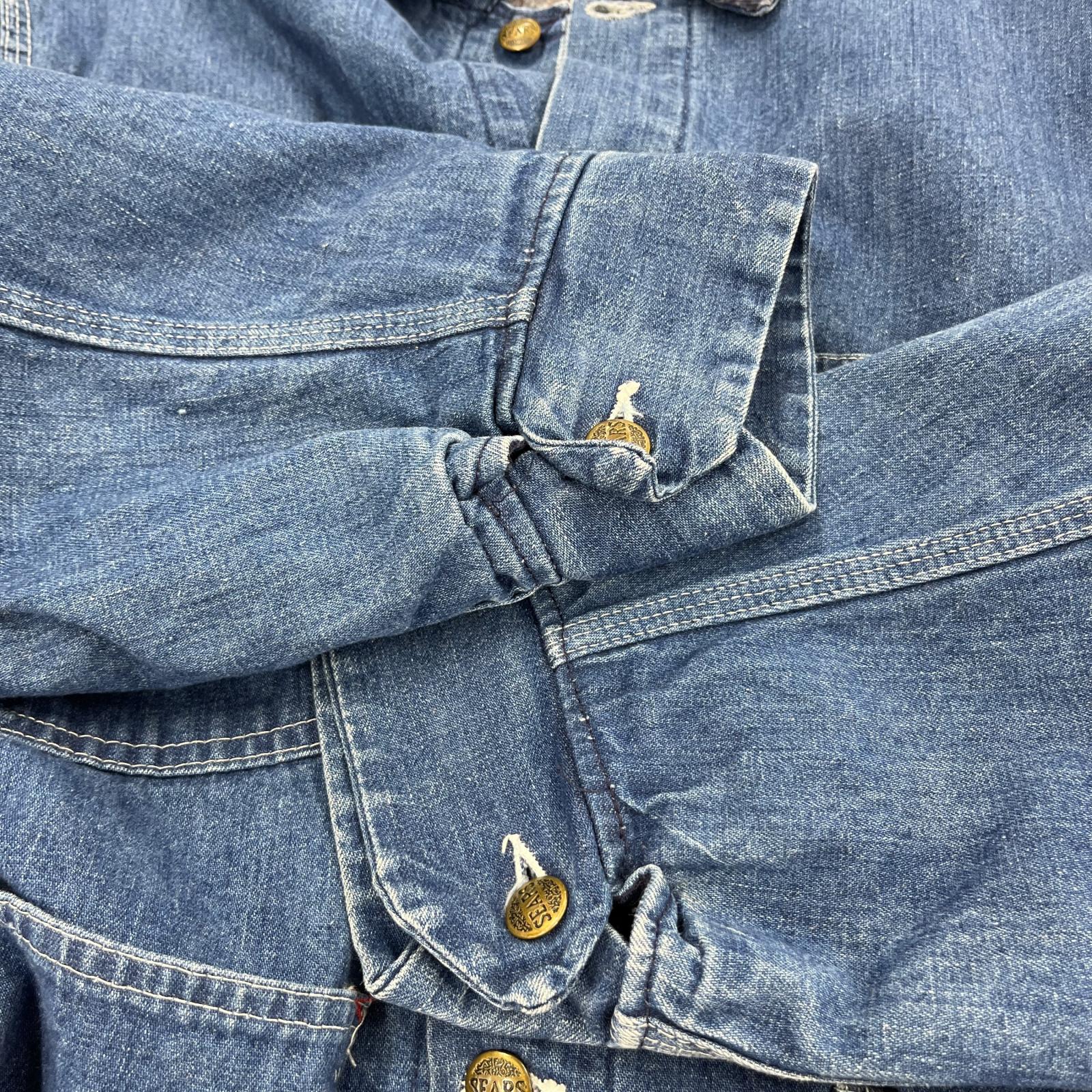 デニムジャケット 70s SEARS カバーオール (XL) LL