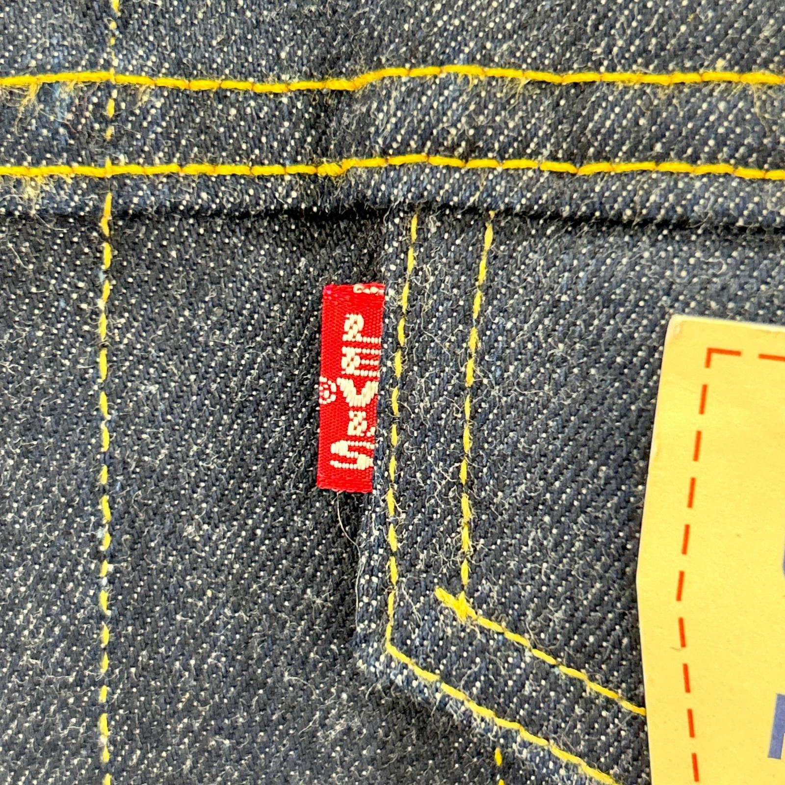 デニムジャケット 90s バレンシア工場 USA製 557XX復刻 70557-0006 (40) デッドストック フラッシャー付き 40 ネイビー