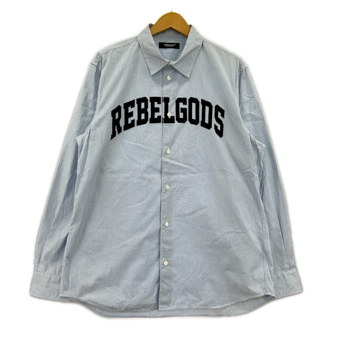 長袖シャツ 24SS REVELGODS ストライプシャツ UC1D9403 (サイズ4) 4 ブルー
