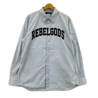 長袖シャツ 24SS REVELGODS ストライプシャツ UC1D9403 (サイズ4) 4 ブルー