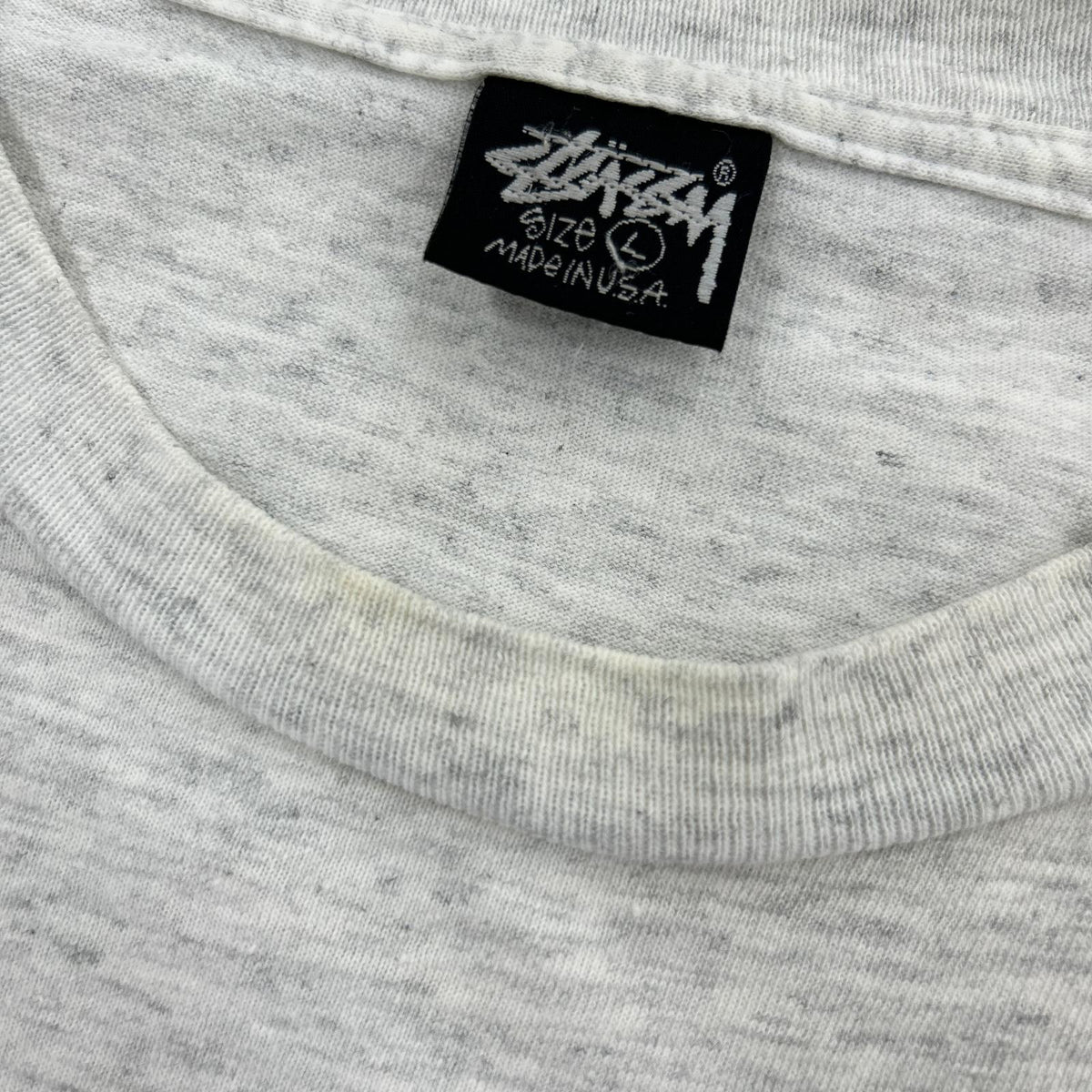 半袖Tシャツ 90s USA製 黒タグ Twist Girl Tee Tシャツ(L) 杢グレー L グレー