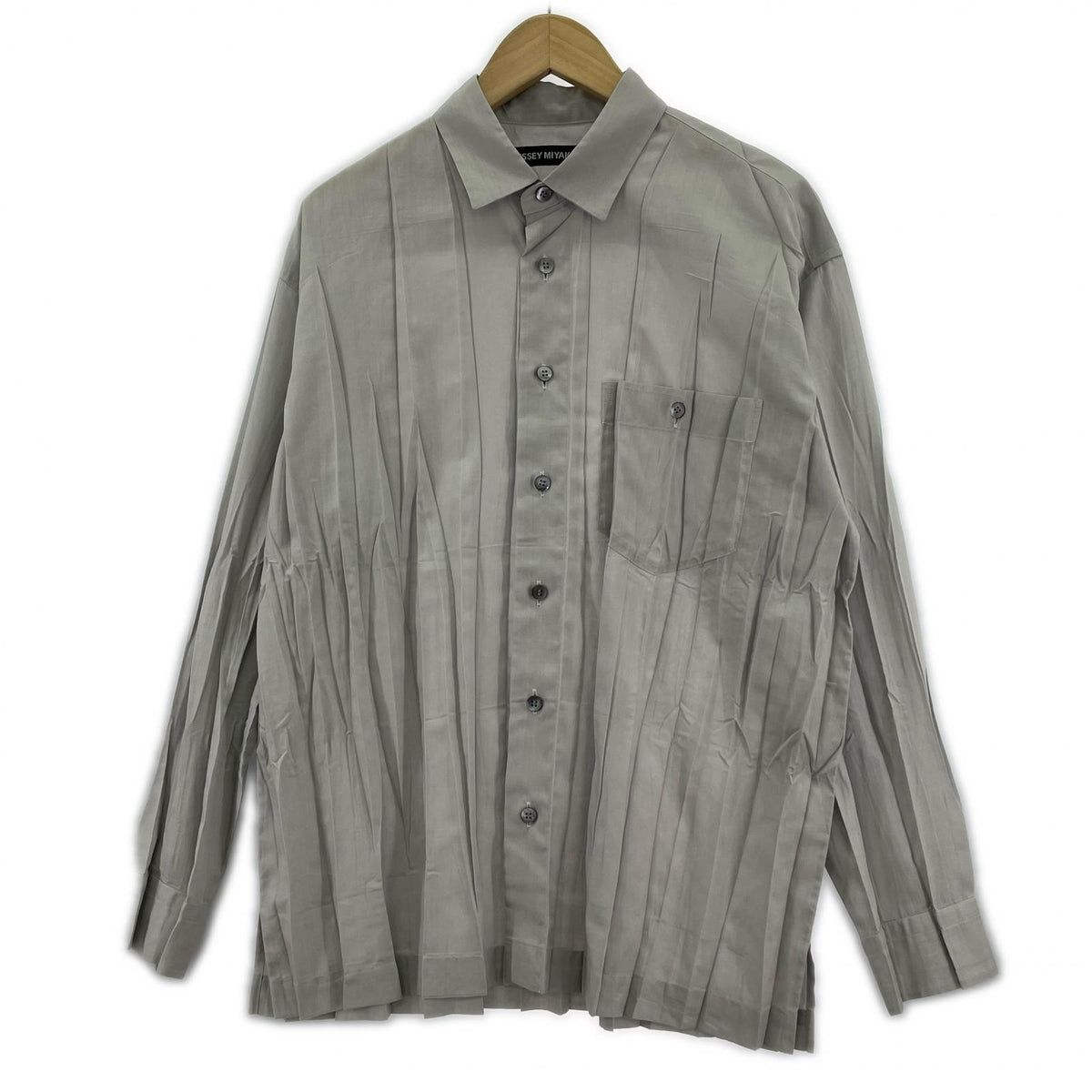 長袖シャツ プリーツ 長袖シャツ size 2 グレー