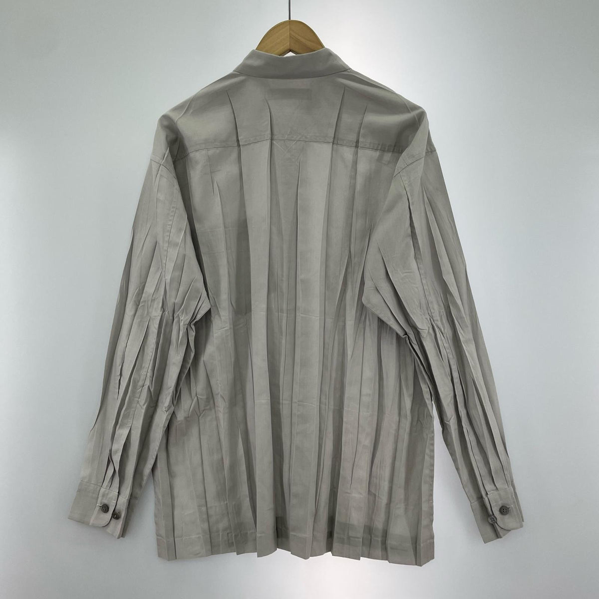 長袖シャツ プリーツ 長袖シャツ size 2 グレー