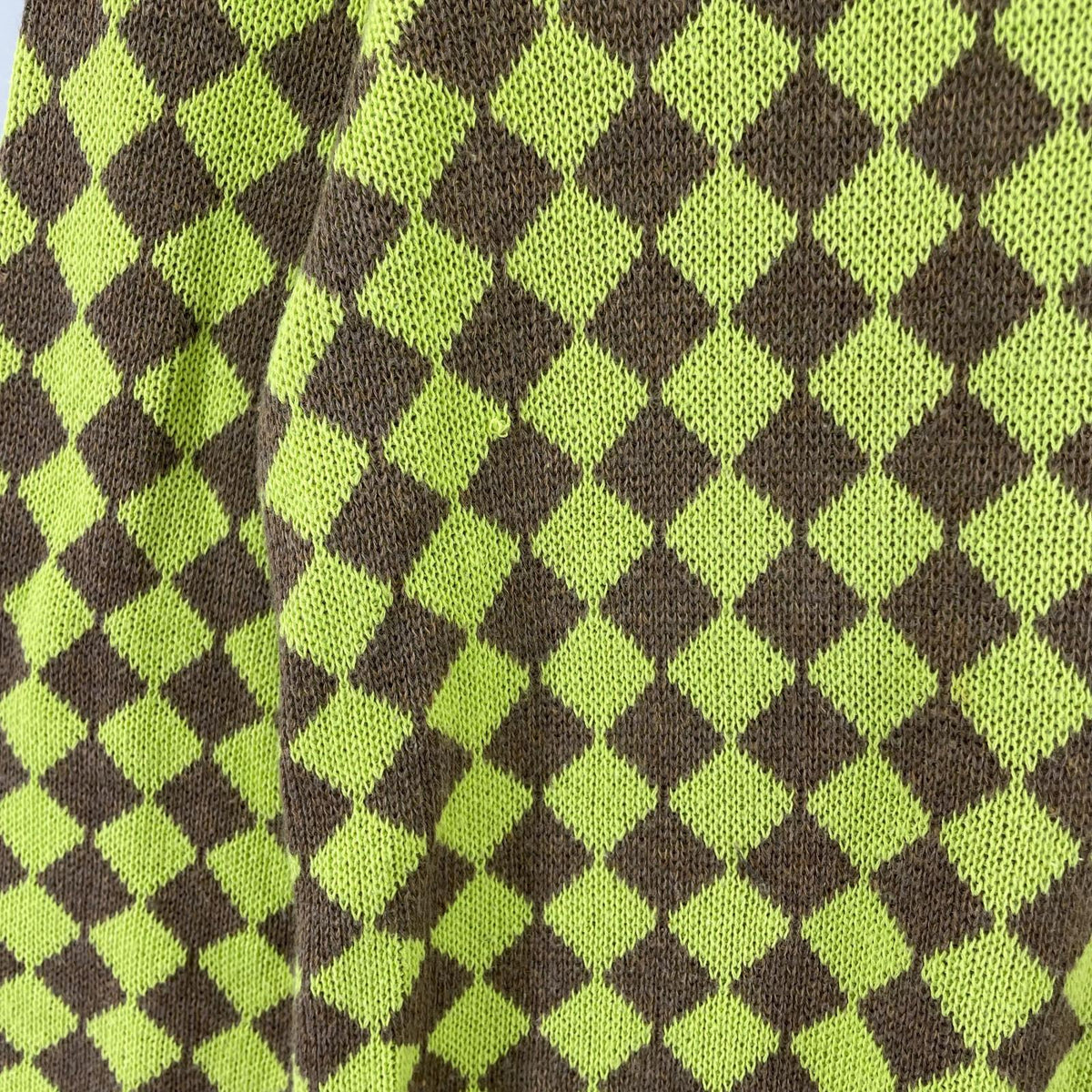 ワンピース ダイヤ柄 M M