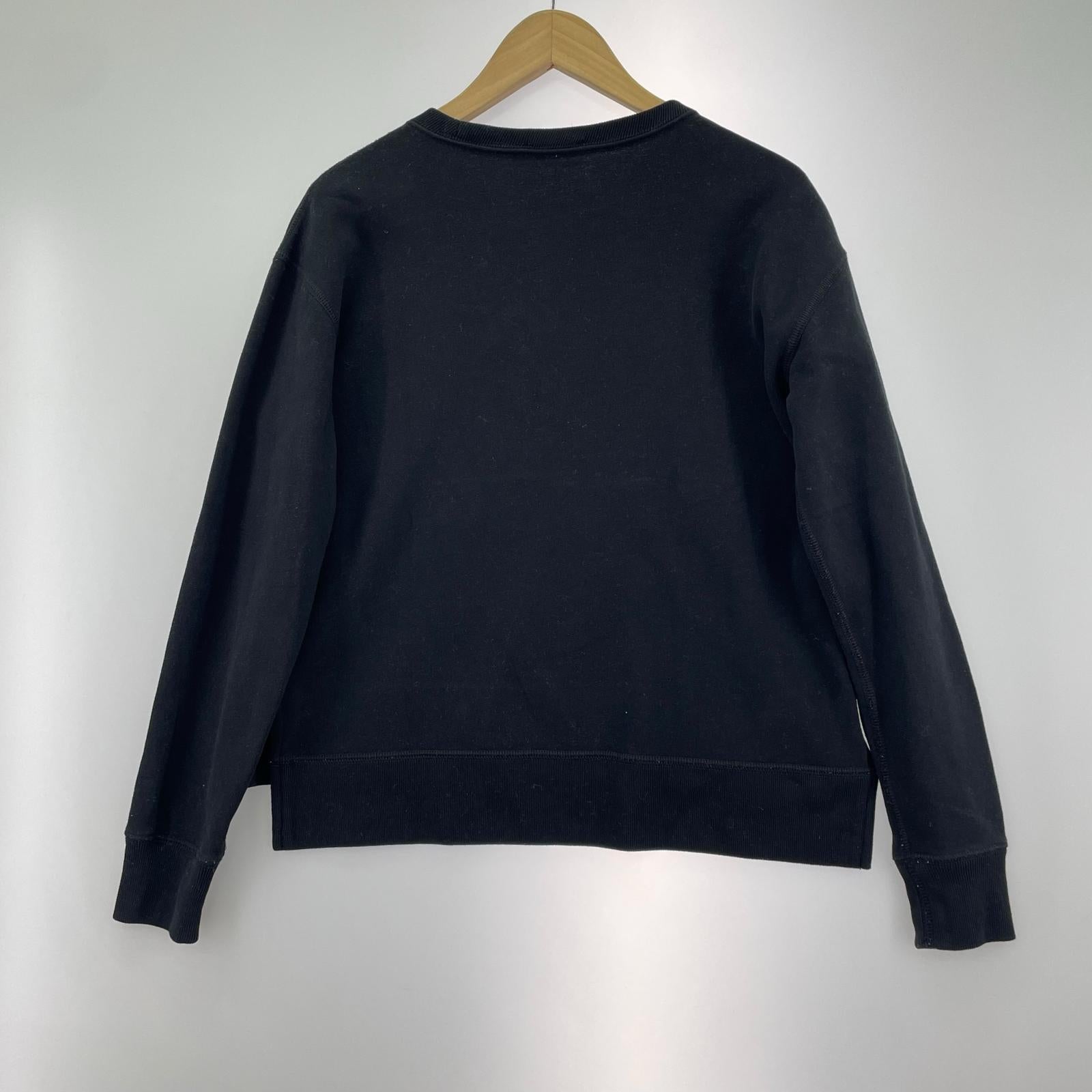 スウェット エンブレムワッペン 黒 (XS) ブラック