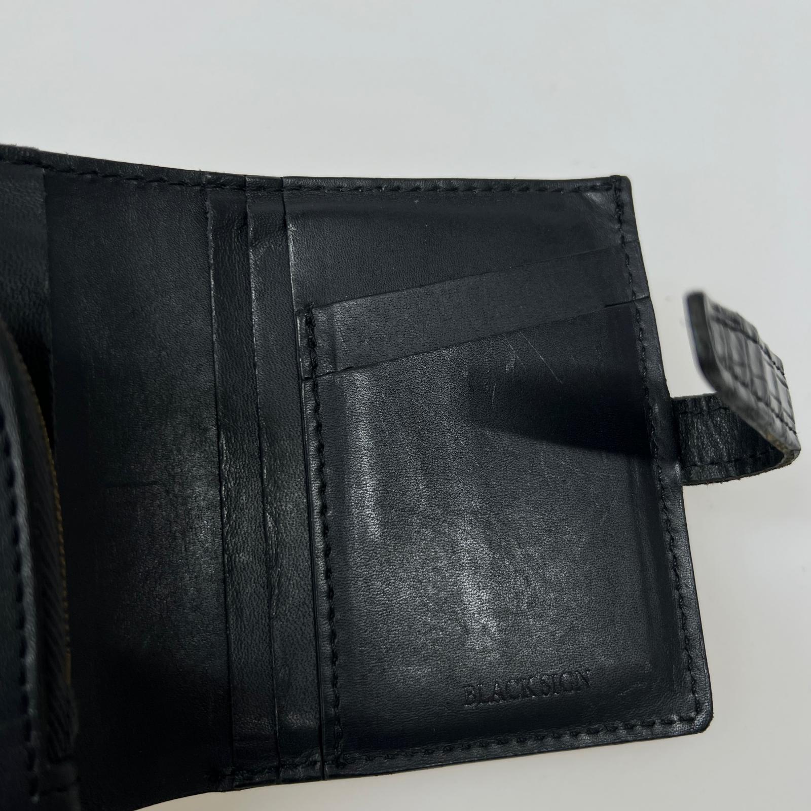 札入れ Crocodile Wallet ブラック