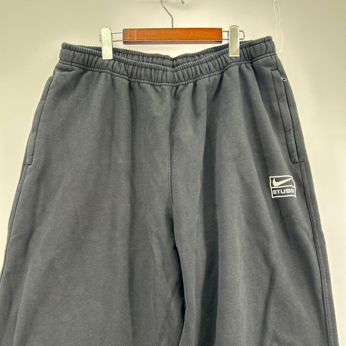 パンツ ×STUSSY WASHED FLEECE PANT ブラック