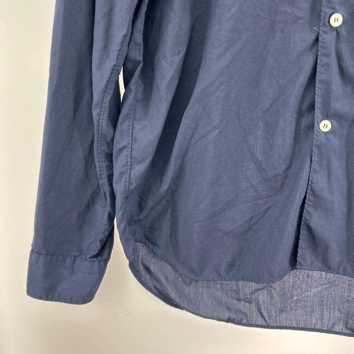 長袖シャツ HOMME DEUX LSシャツ ネイビー M ネイビー