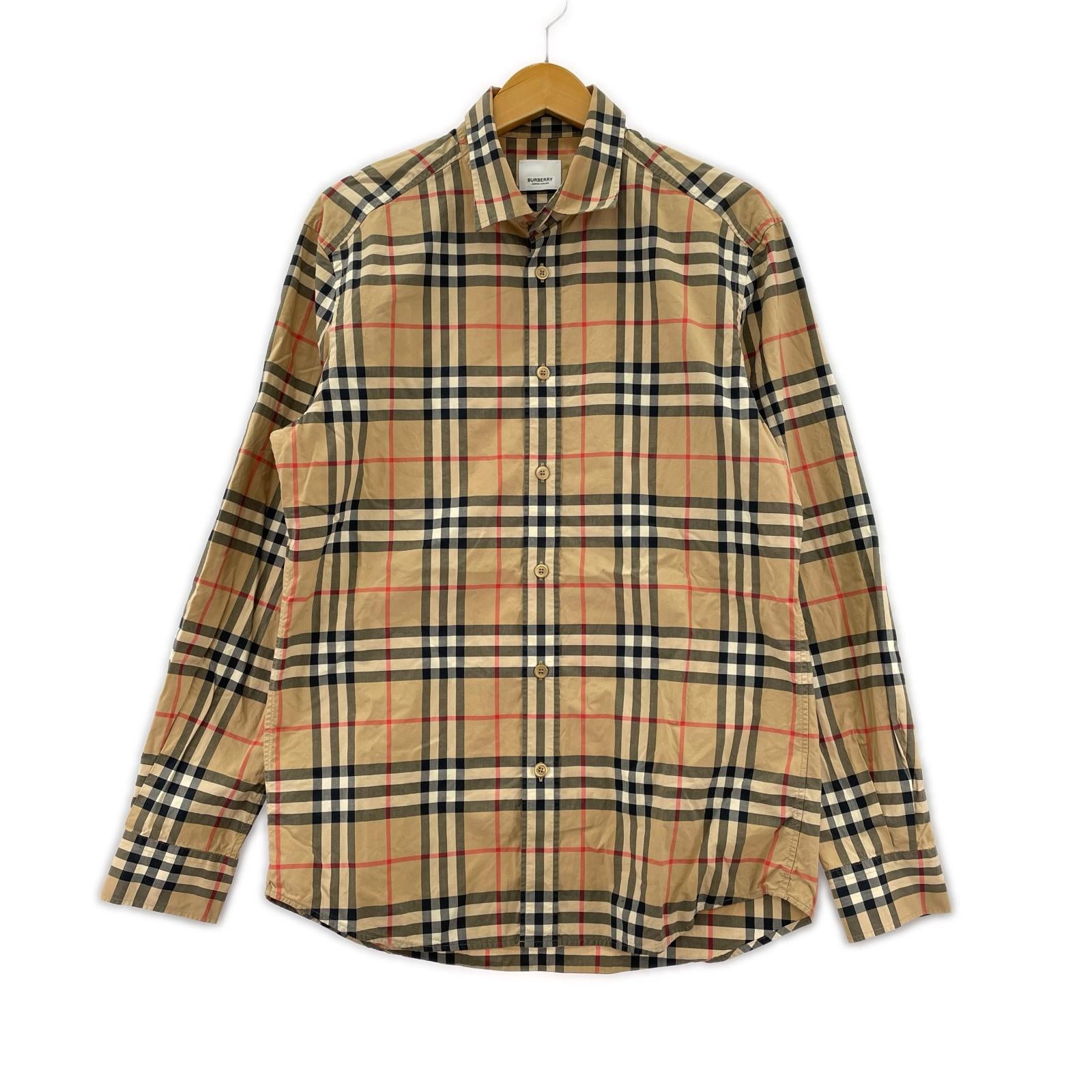 長袖シャツ BURBERRY ノバチェック L/Sシャツ M M ベージュ