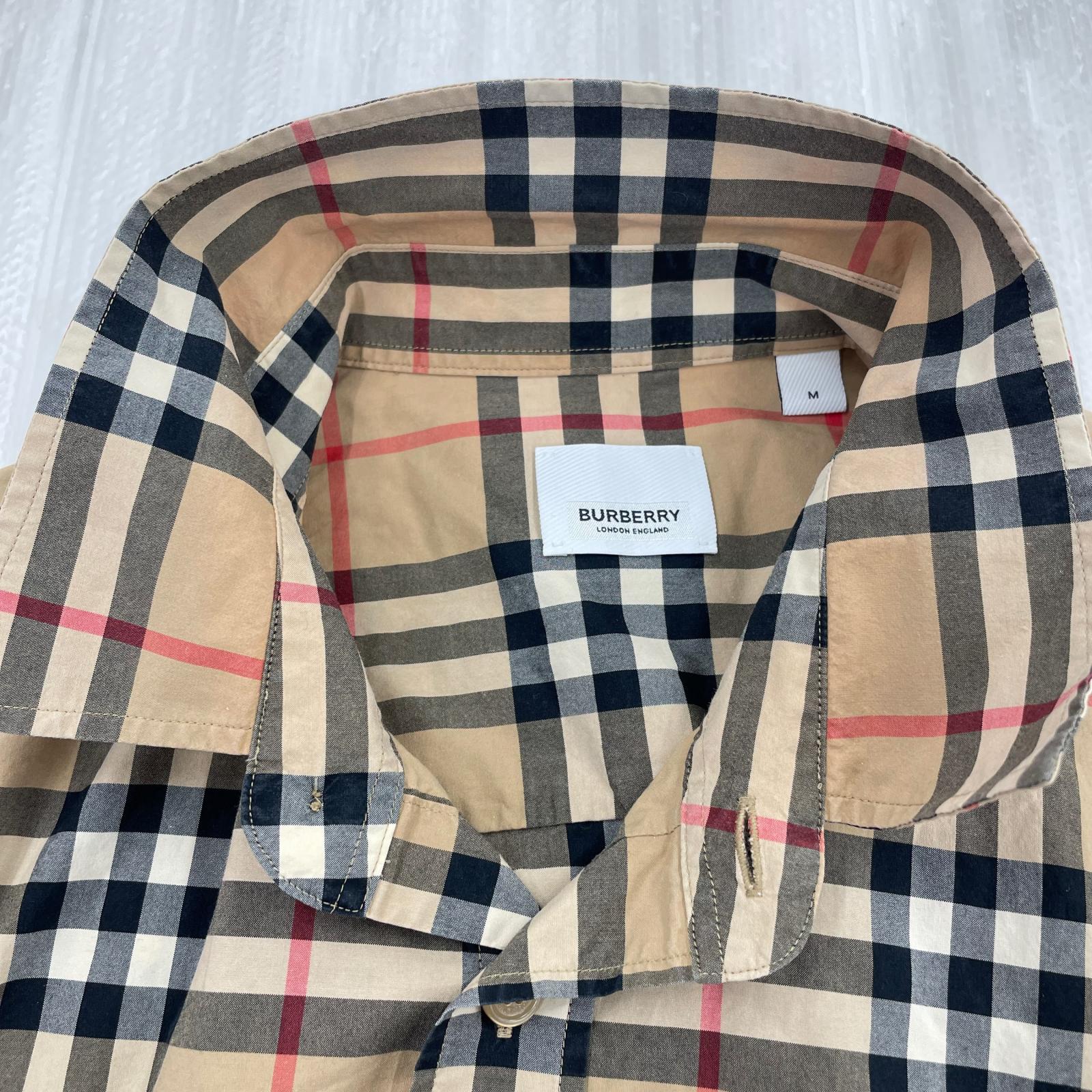 長袖シャツ BURBERRY ノバチェック L/Sシャツ M M ベージュ
