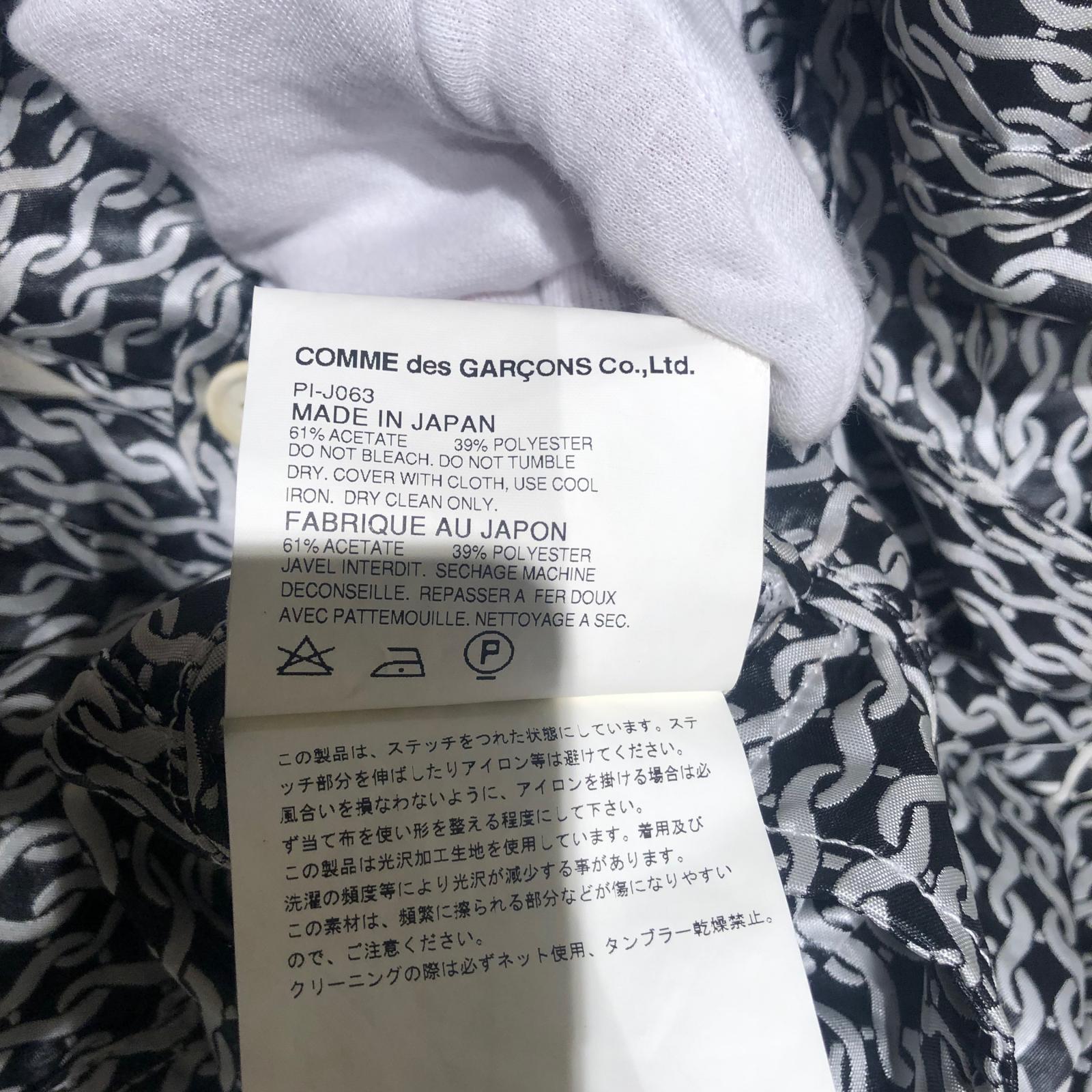 その他アウター HOMME PLUS 12SS 鎖柄ステンカラーコート