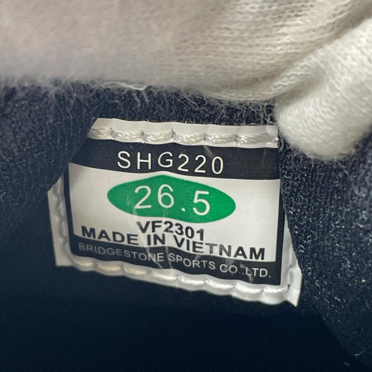 スニーカー ブリジストン ゴルフシューズ SHG350 26.5cm (US8 1/2 UK8 EU43) ブラック