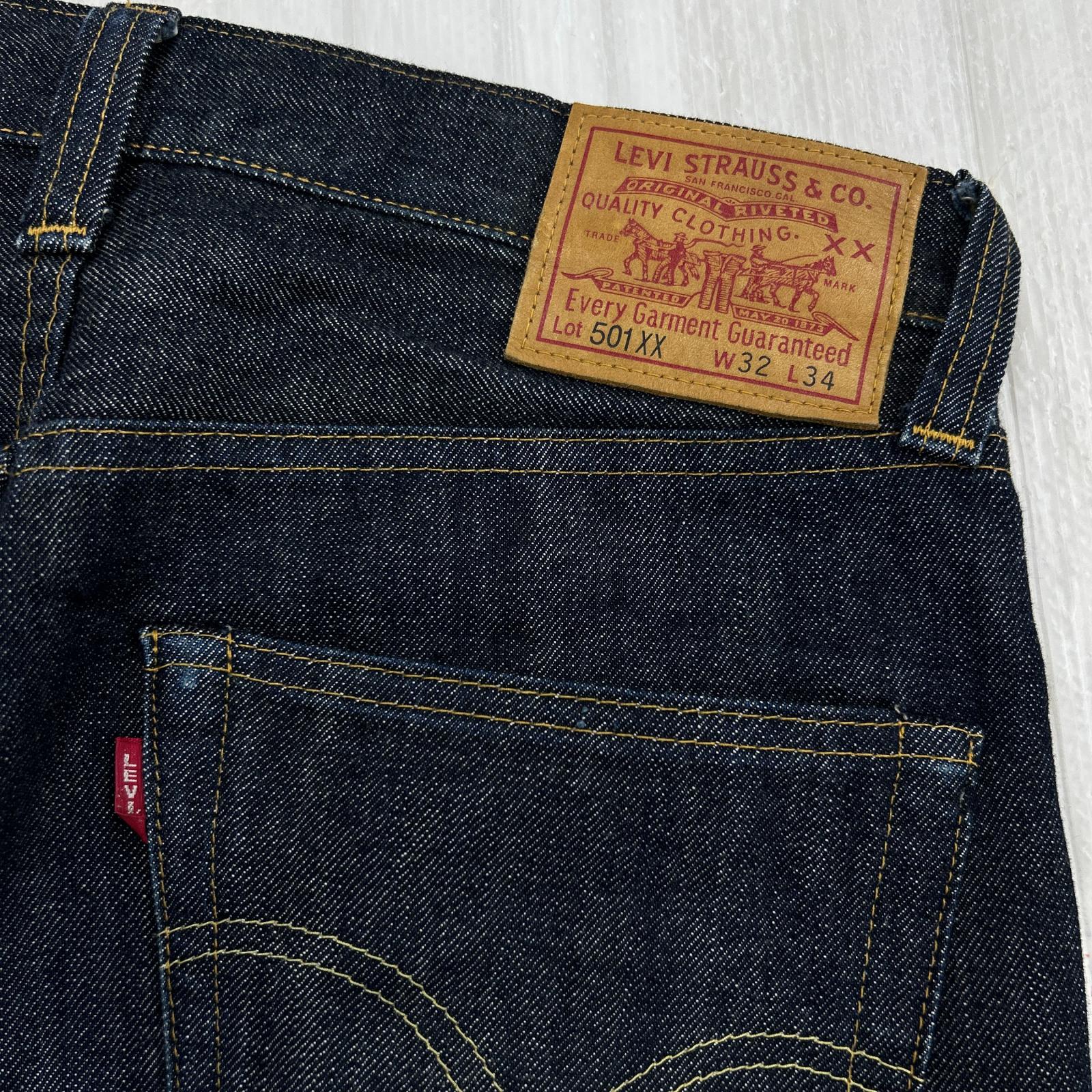 デニムパンツ 501XX 1947年復刻モデル 濃紺 W32 32 ブルー