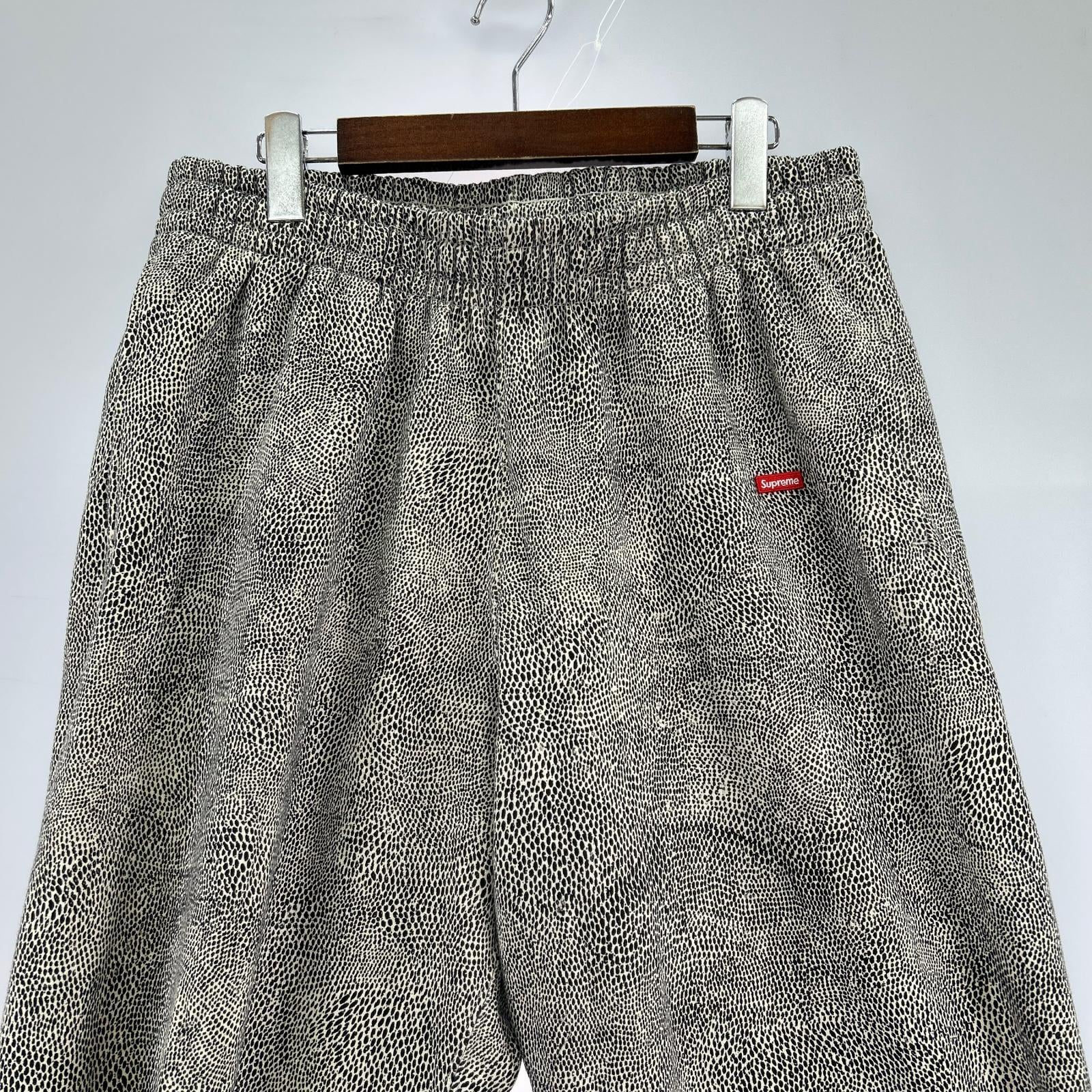 パンツ 25SS SMALL BOX SWEATPANT SNAKESKIN (M) M ブラック