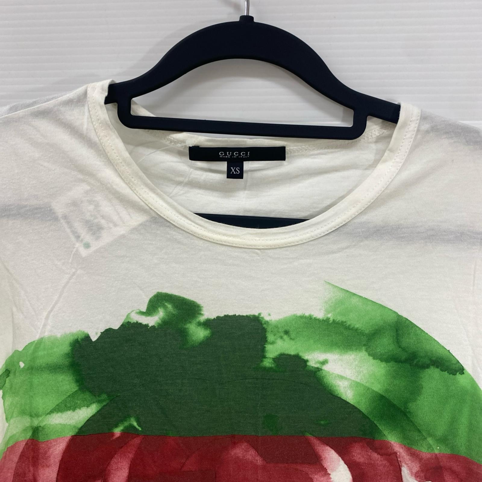 GUCCI インターロッキングG 水彩 プリントTEE 白 (XS) SS
