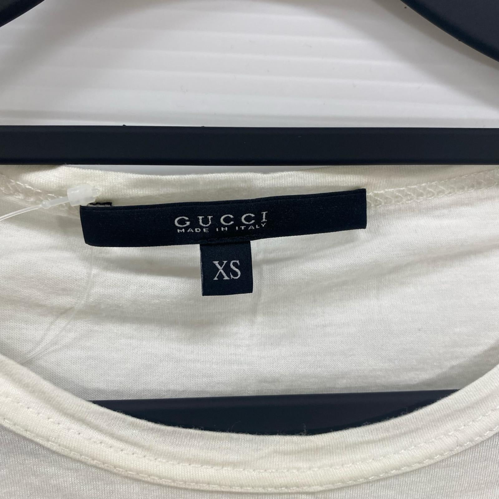 GUCCI インターロッキングG 水彩 プリントTEE 白 (XS) SS