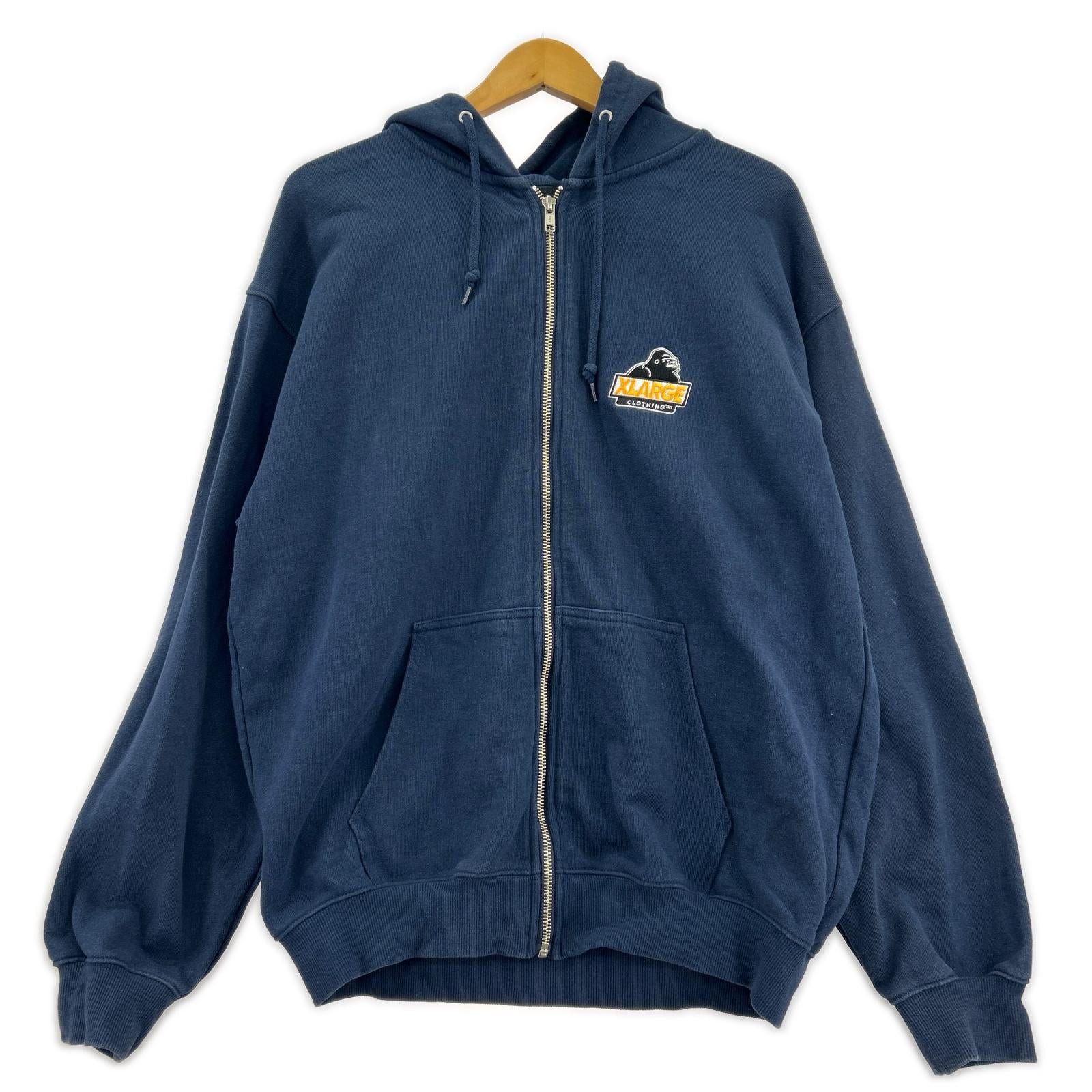 パーカー SLANTED OG ZIP HOODED SWEATSHIRT ネイビー M ネイビー