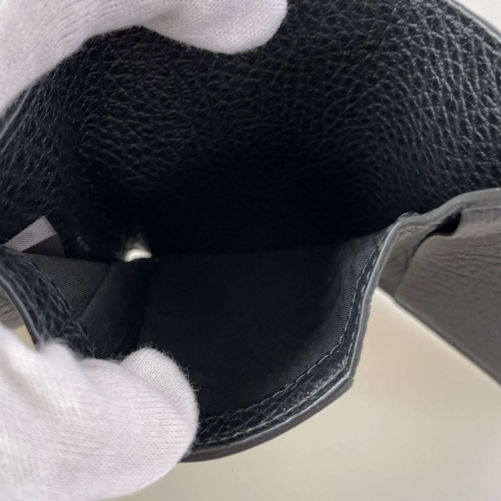 コンパクトウォレット 3つ折り財布 黒 ブラック