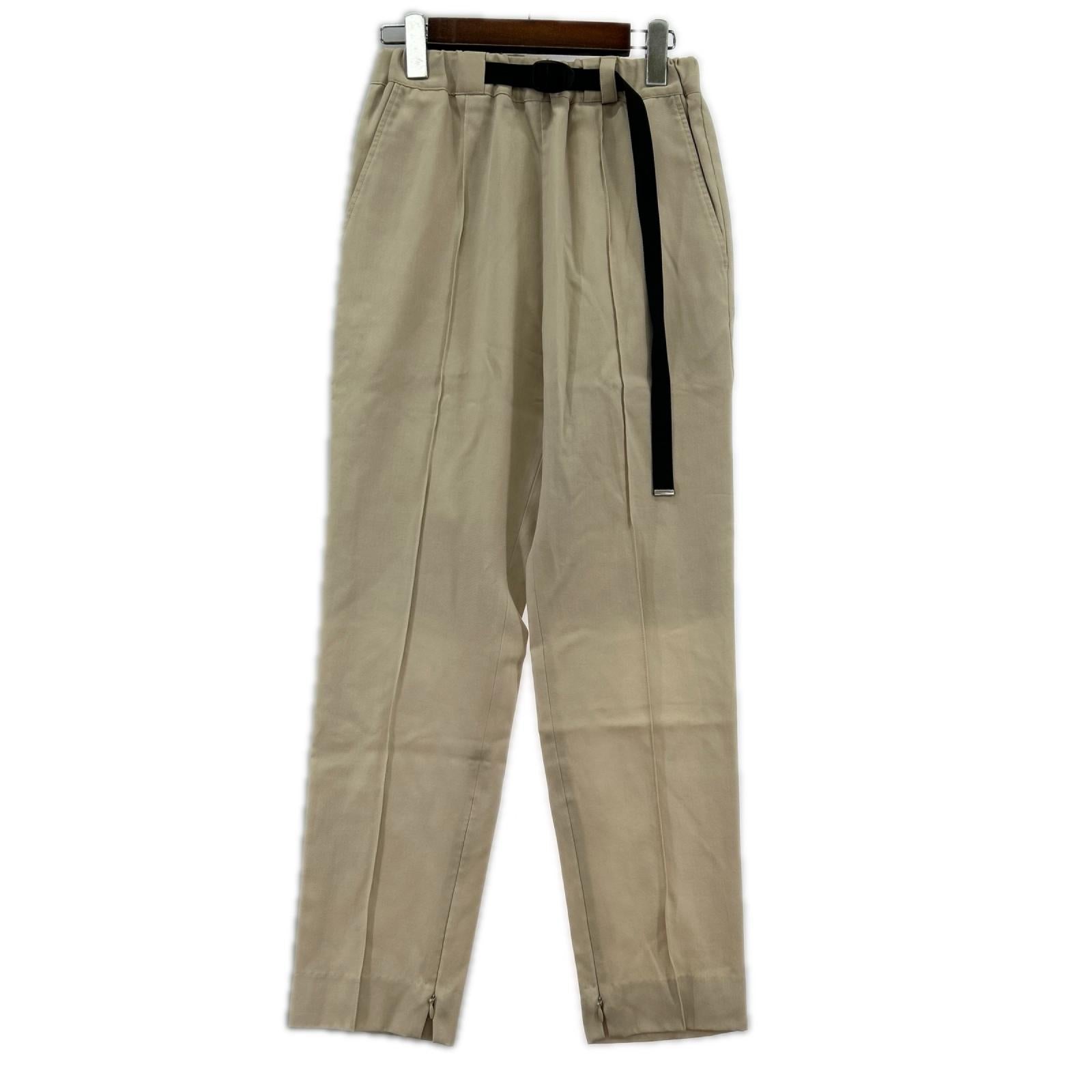パンツ TAPE BELT SLIM TAPERED PANTS 1 ベージュ