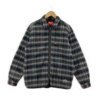 ジャケット 24AW Quilted Flannel Zip Up Shirt グレー S S ブラック