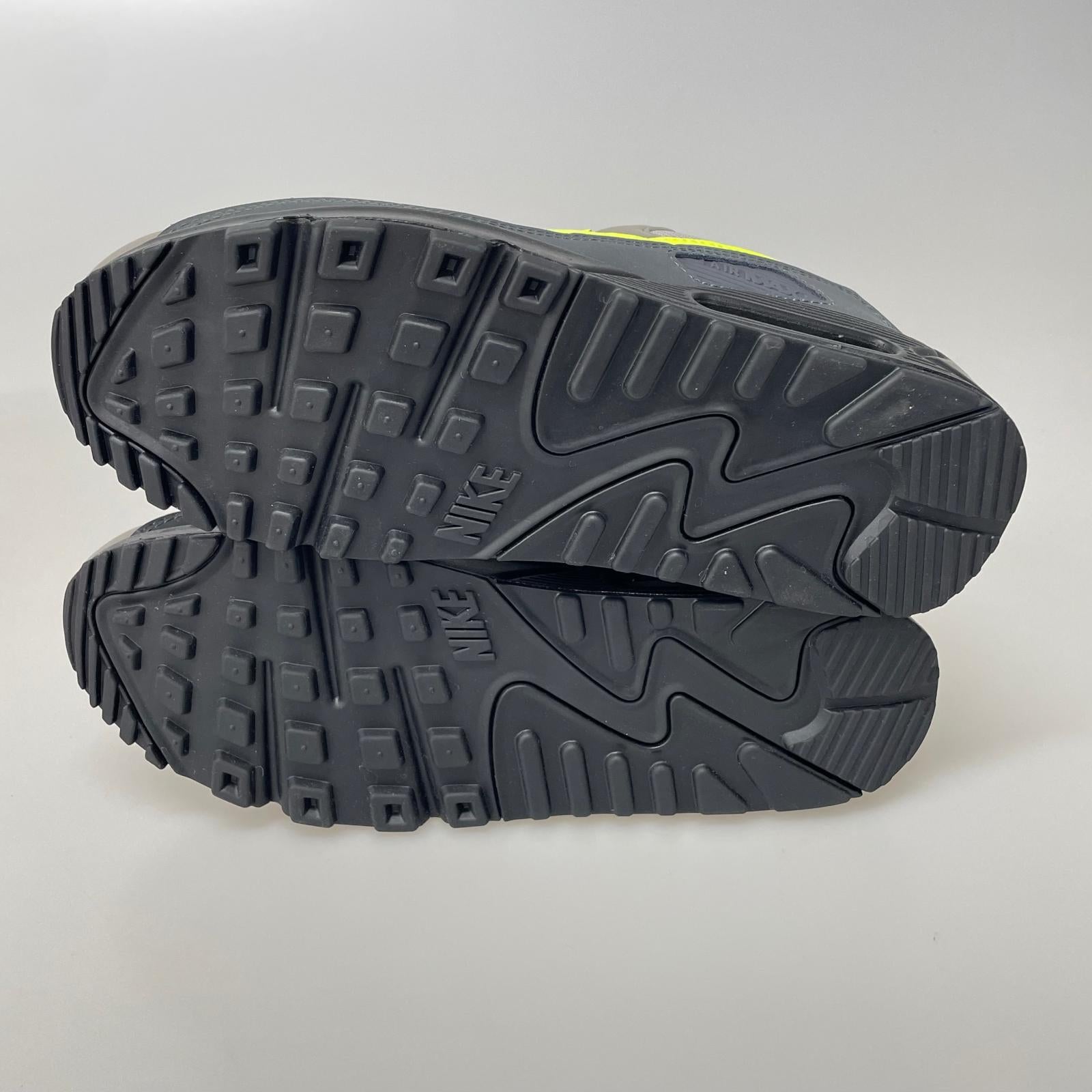 スニーカー NIKE AIR MAX 90 BLACK/NEON YELLOW 26㎝ 26cm (US8 UK7 1/2 EU42) グレー