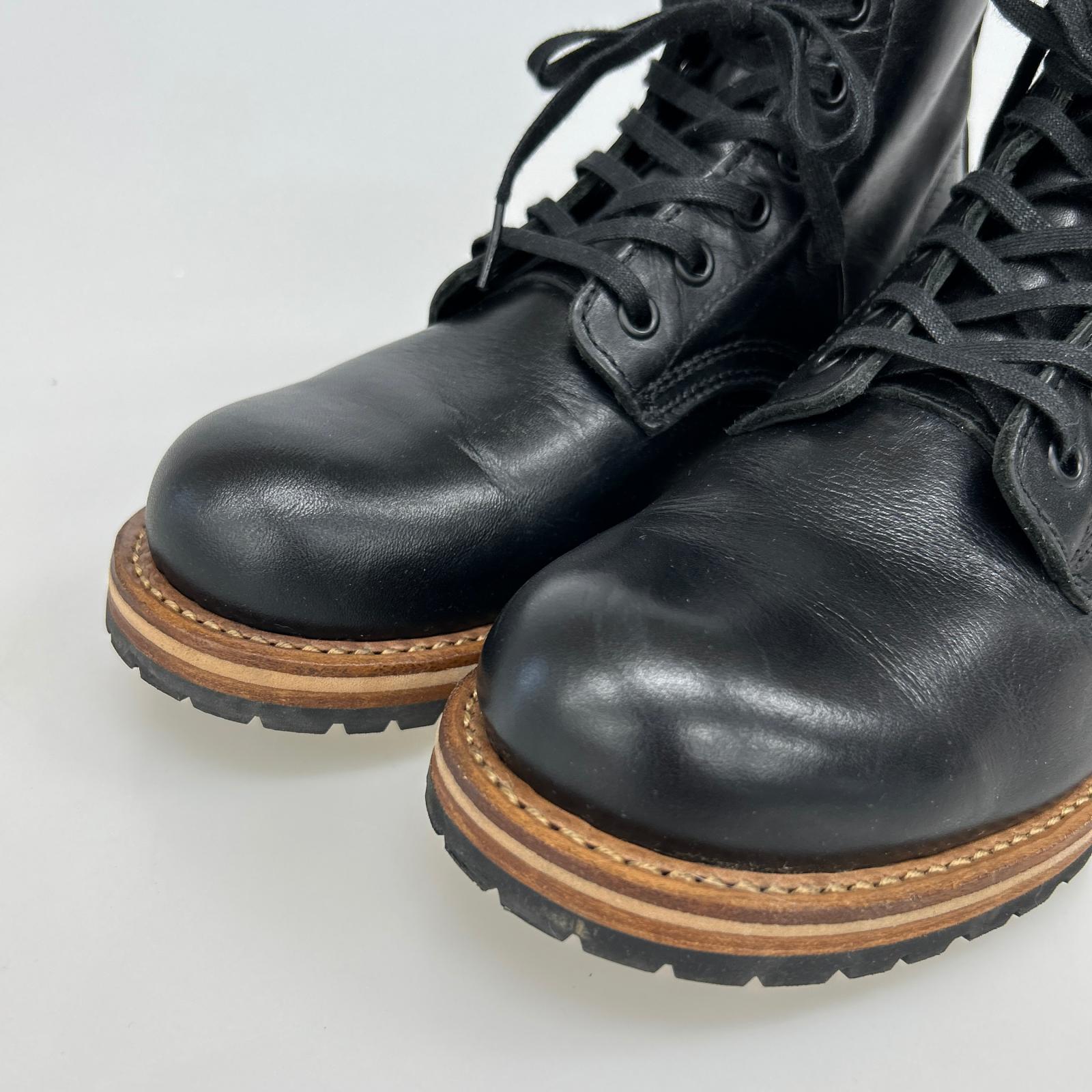 ブーツ HawKins レースアップ 25.0cm ブラック 25cm (US7 UK6 1/2 EU40) ブラック