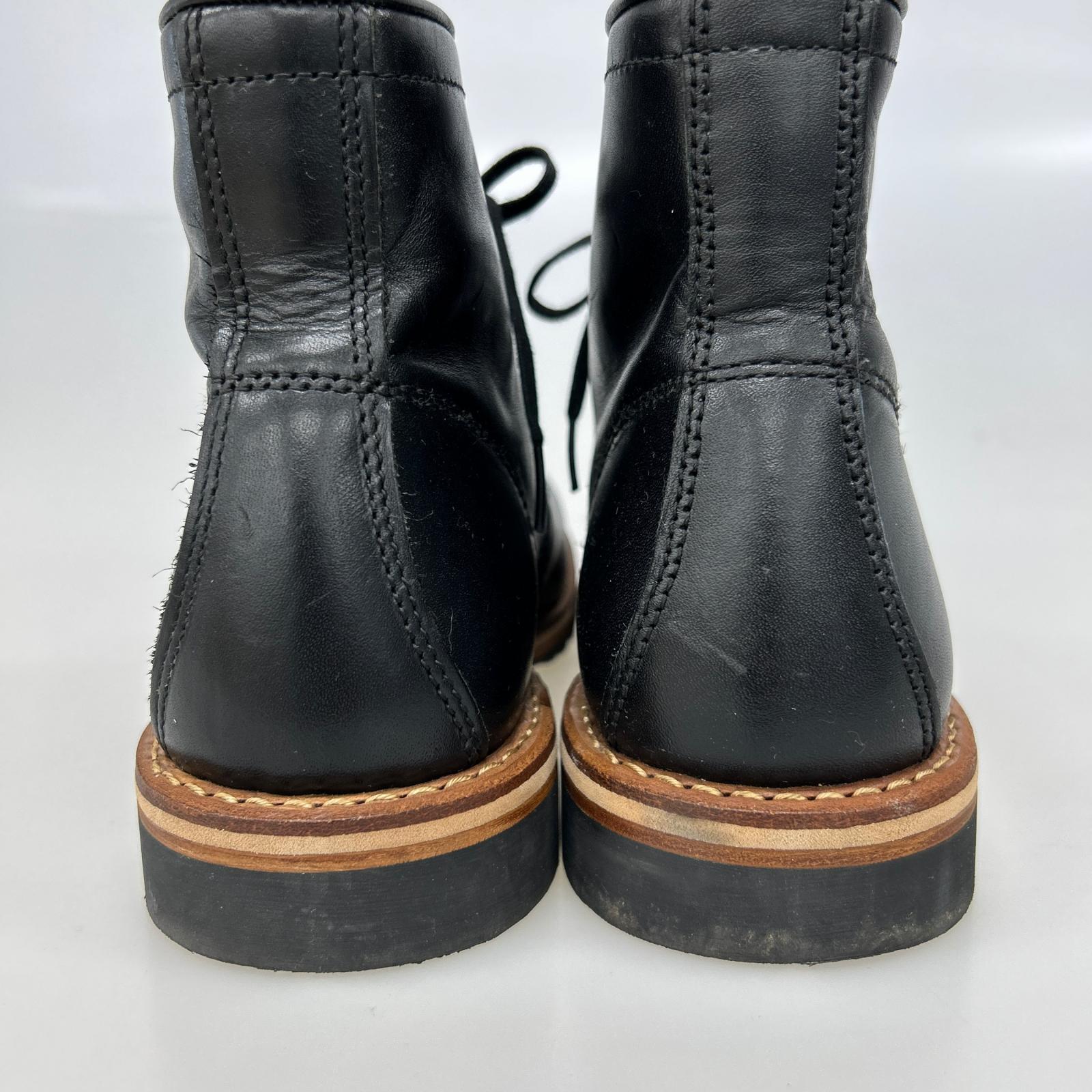 ブーツ HawKins レースアップ 25.0cm ブラック 25cm (US7 UK6 1/2 EU40) ブラック