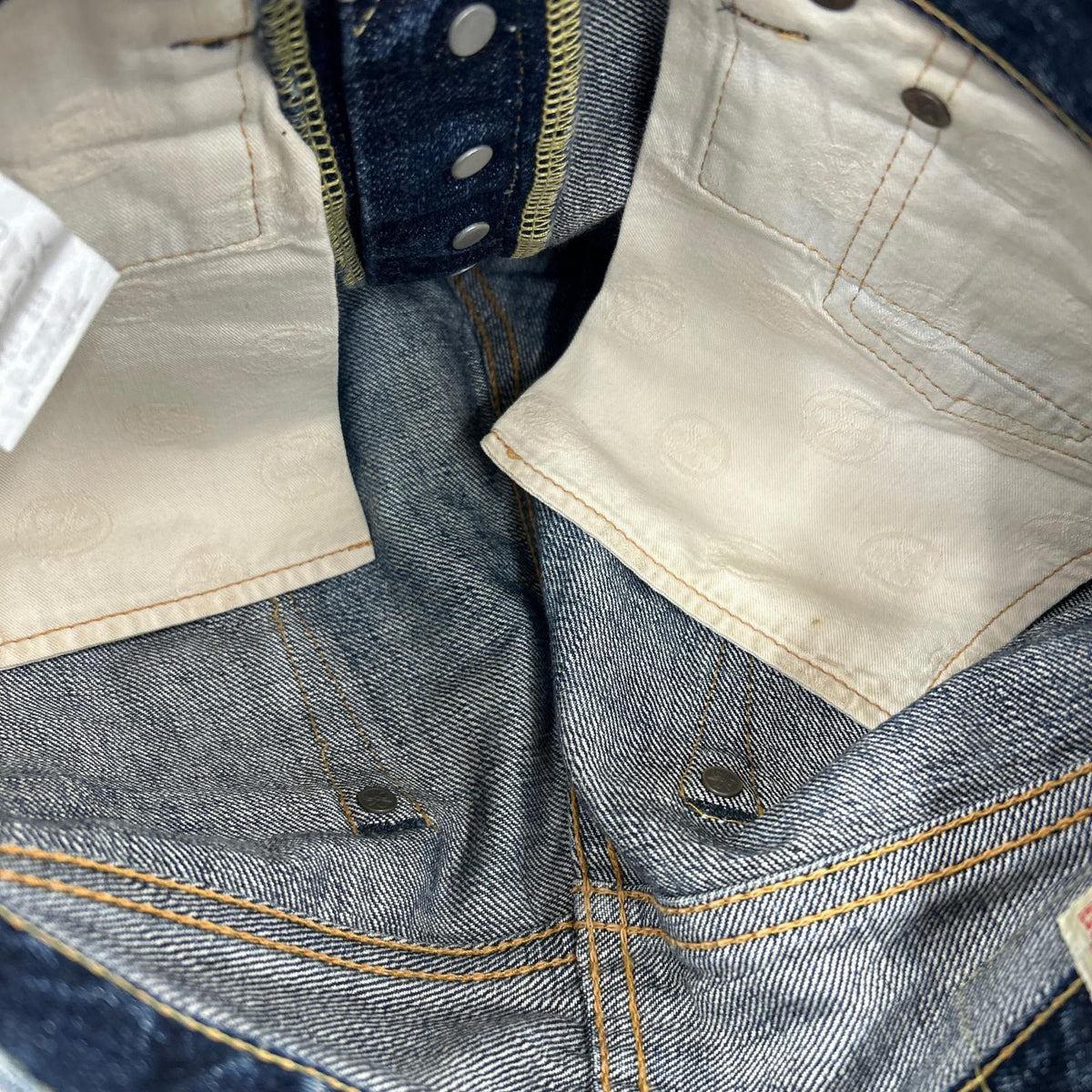 デニムパンツ MOMOTARO JEANS 0205 W28 28 ネイビー
