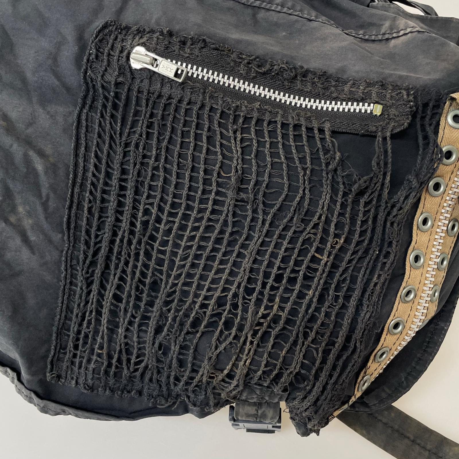 ショルダーバッグ UNDERCOVER 06SS T期 スタッズメッセンジャーバッグ ブラック ブラック