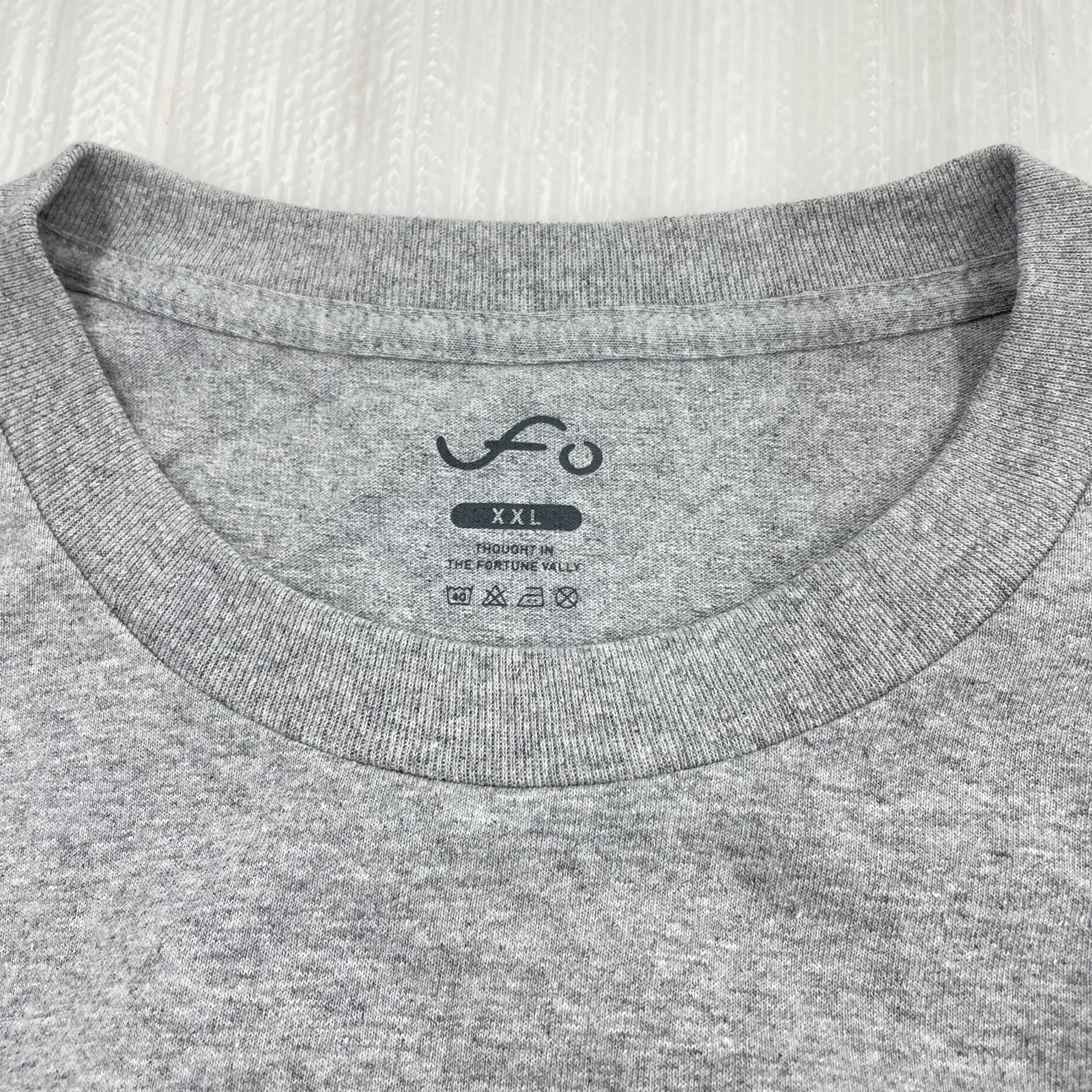 半袖Tシャツ upperfieldone and his friend プリントTee XXL グレー グレー