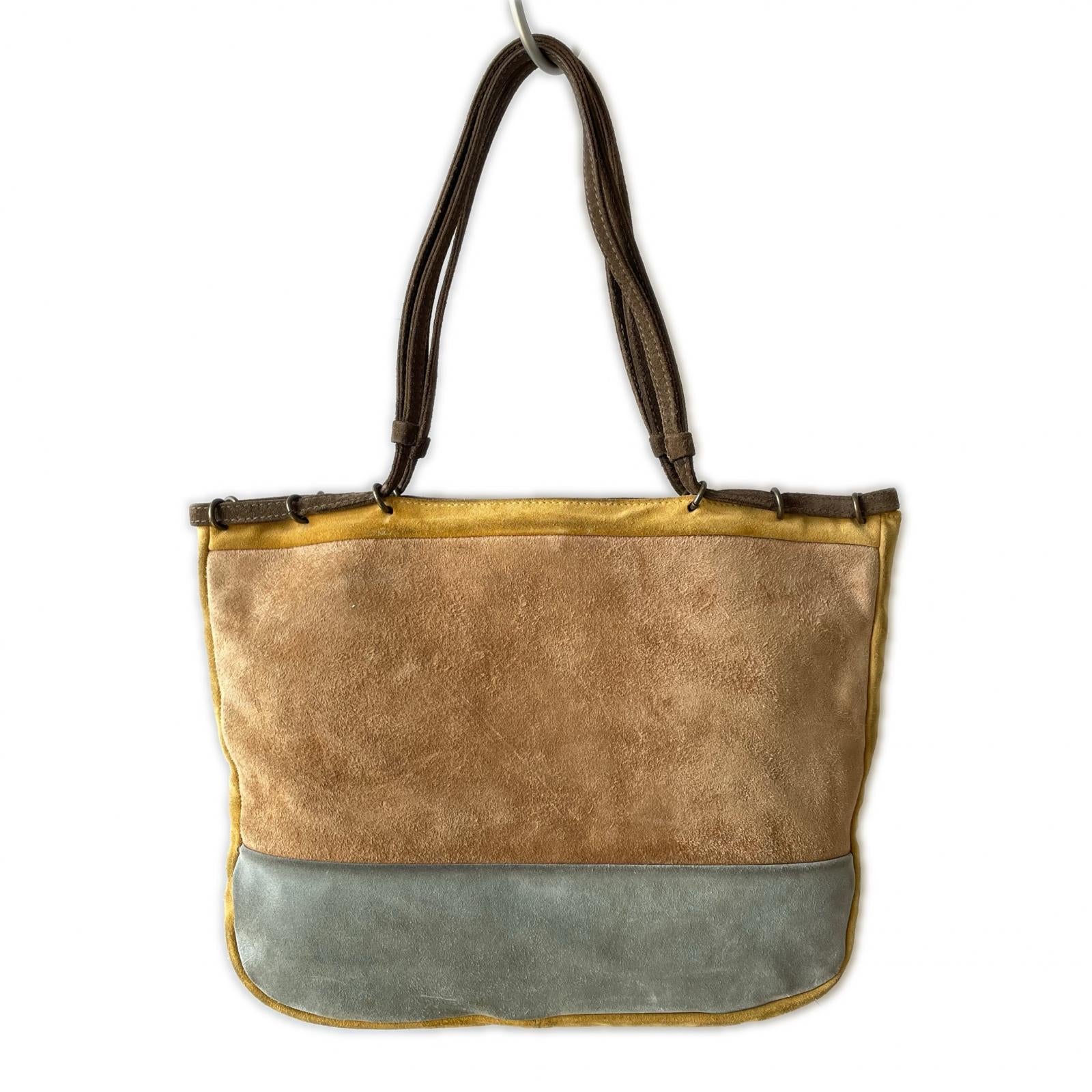 トートバッグ MARNI フラワーモチーフスタッズ スウェードトート