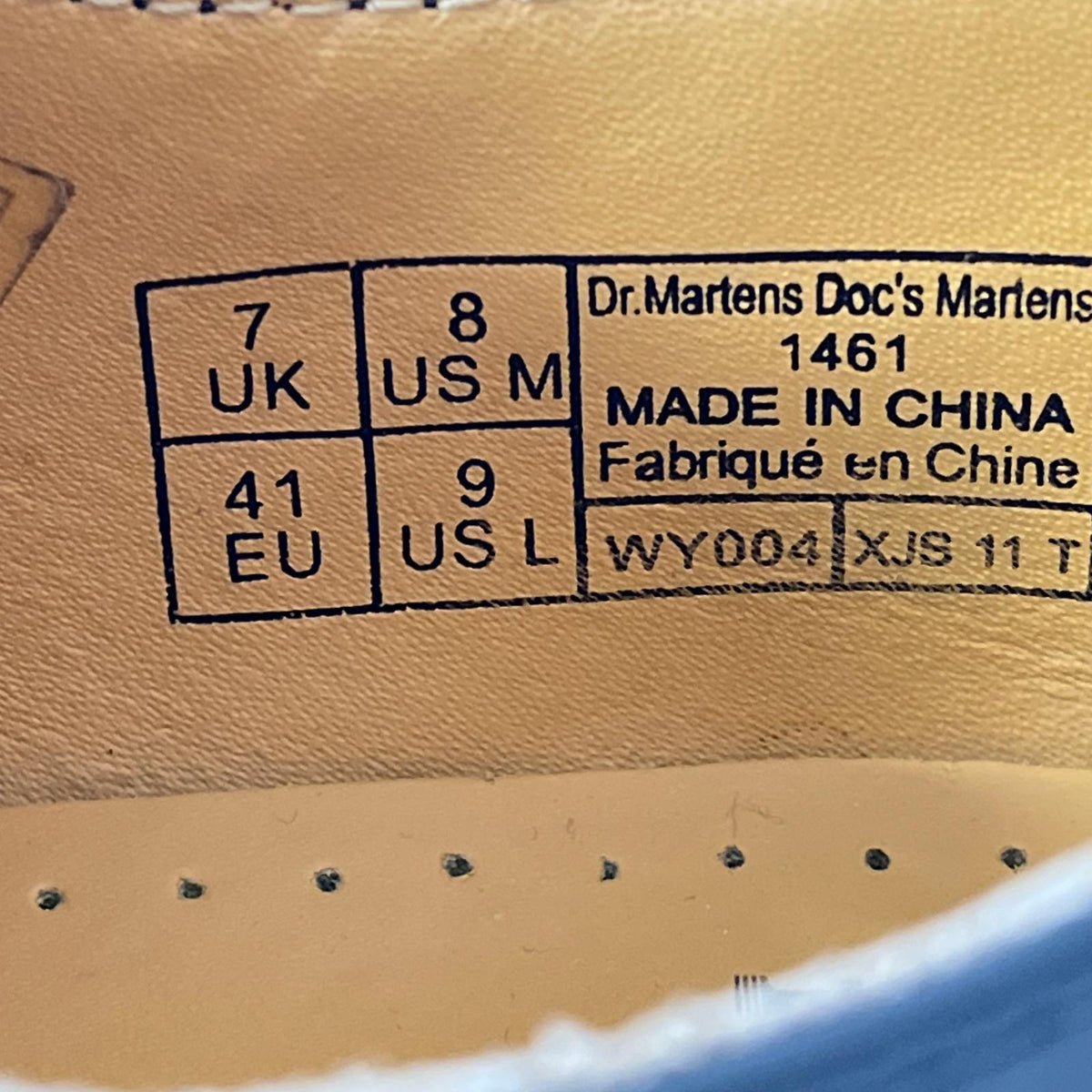 シューズ 3ホール/1461/UK7 25.5cm (US7 1/2 UK7 EU41) ブラック