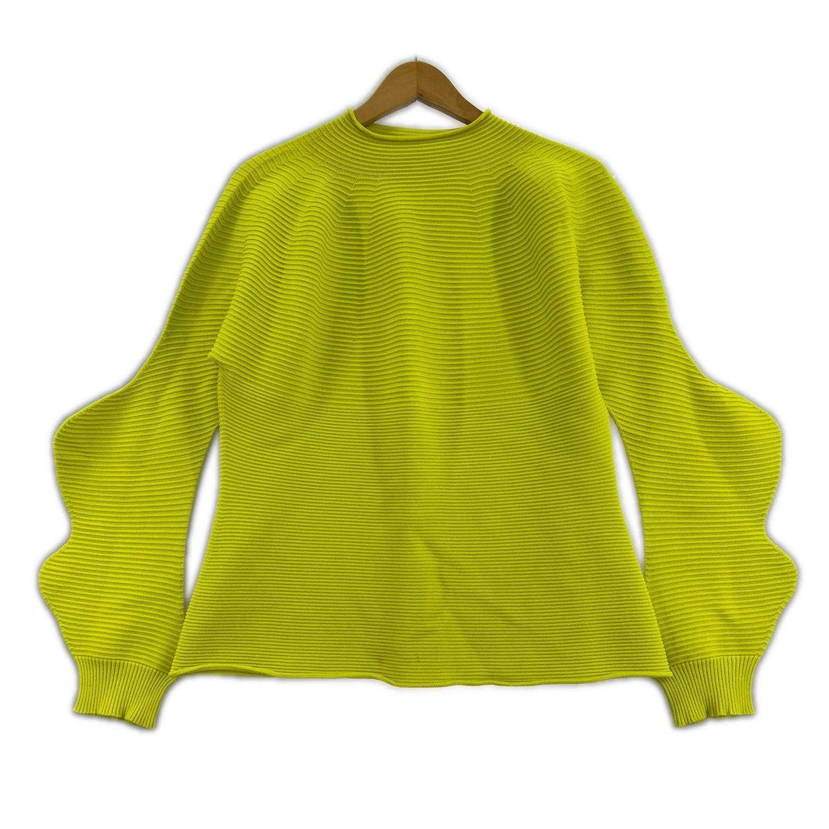 長袖Tシャツ CONCRETION TOP リブニット 黄 2 2 イエロー