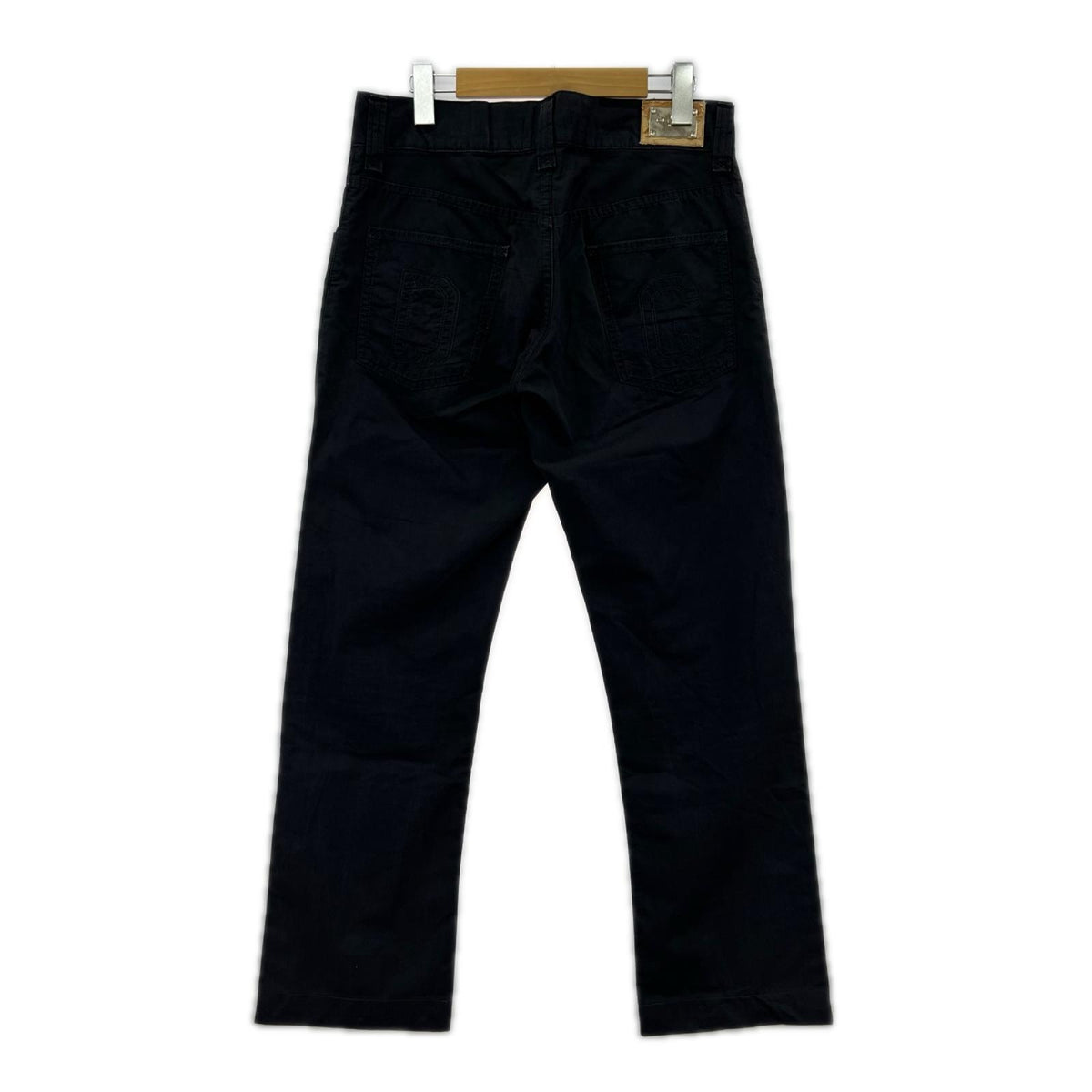 パンツ DOLCE&GABBANA ロゴプレートパンツ 46 ブラック