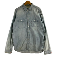長袖シャツ RHC DENIM ダメージ加工 インディゴ (XL)