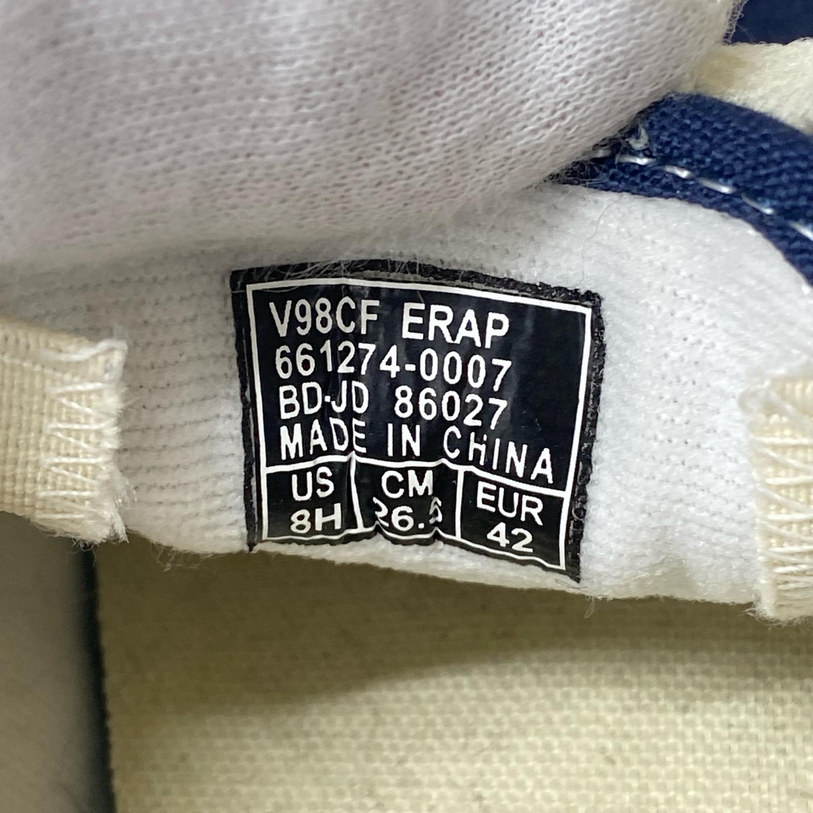 スニーカー SLIP-ON ERAP チェッカー 26.5cm NVY 26.5cm (US8 1/2 UK8 EU43)