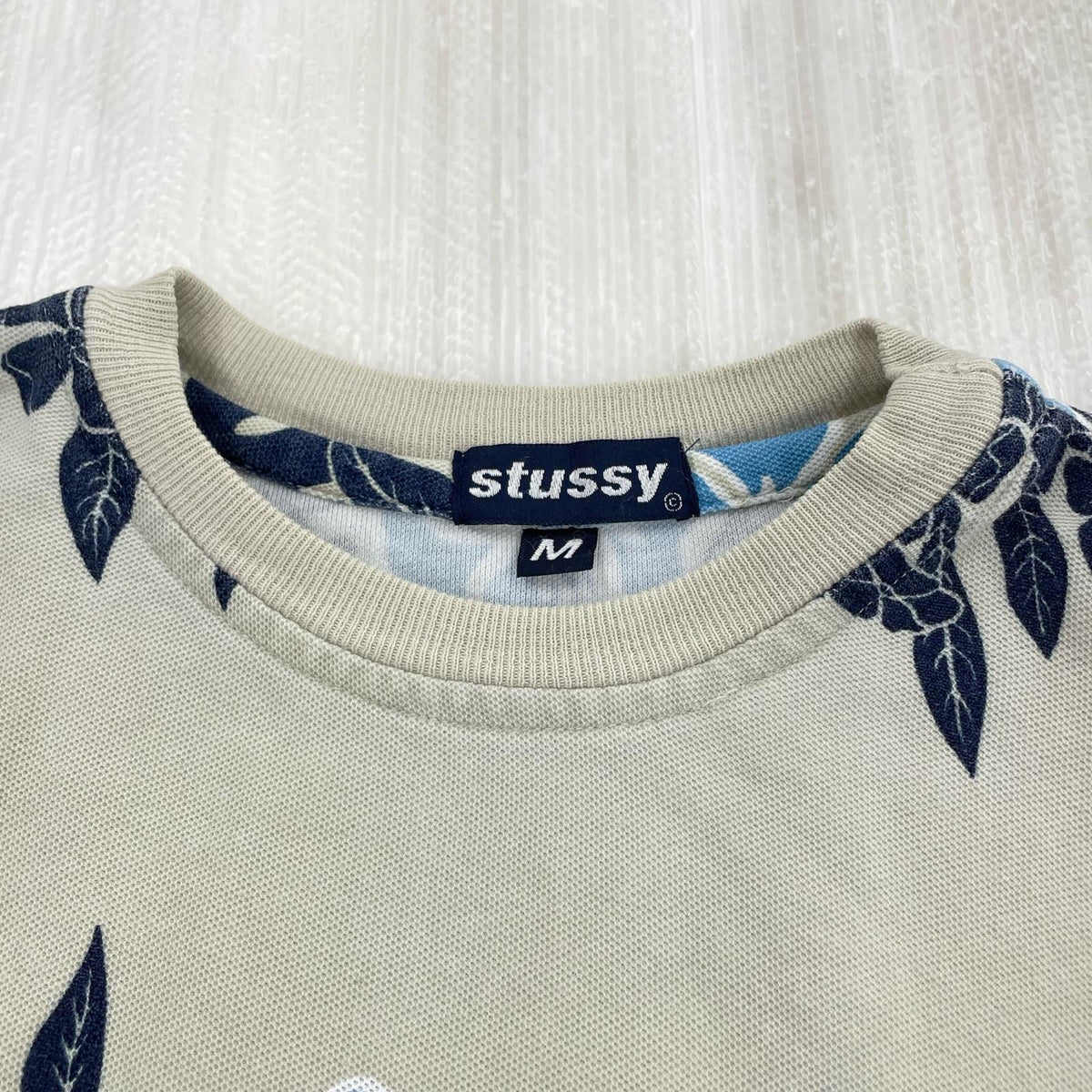 半袖Tシャツ 90s ハワイアンプリント ハイビスカスTee M GRY M