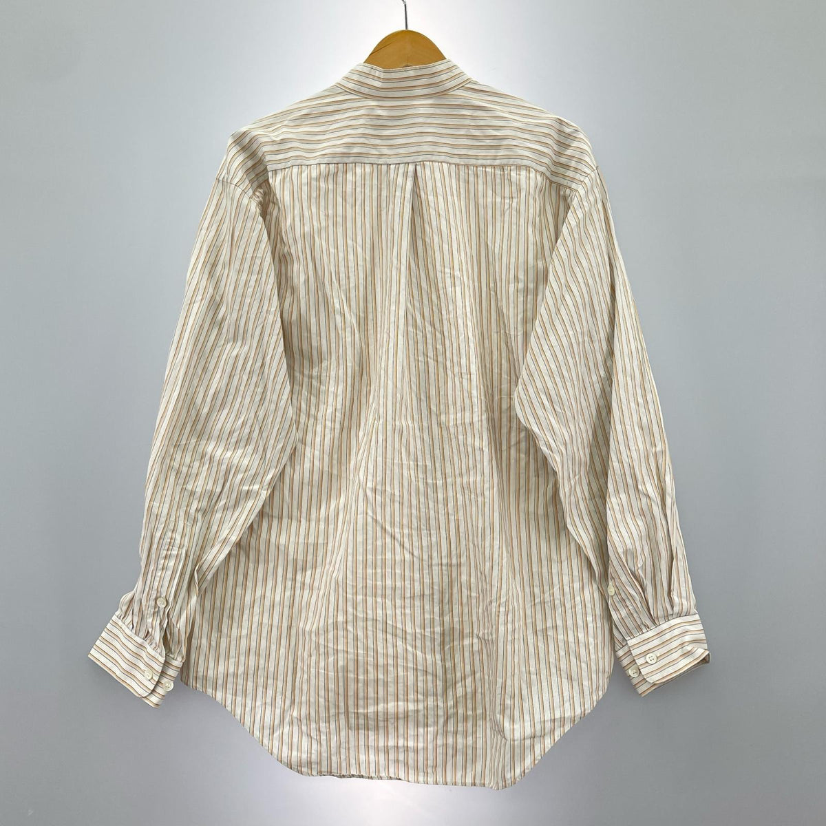 長袖シャツ MIYAKE DESIGN STUDIO ノーカラーストライプシャツ L L